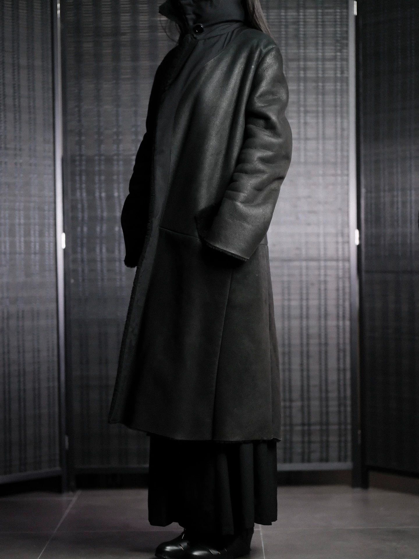 Yohji Yamamoto Yohji Yamamoto 04AW Archive Oversized Shearling Coat Size L / US 10 / IT 46 - 4 Thumbnail