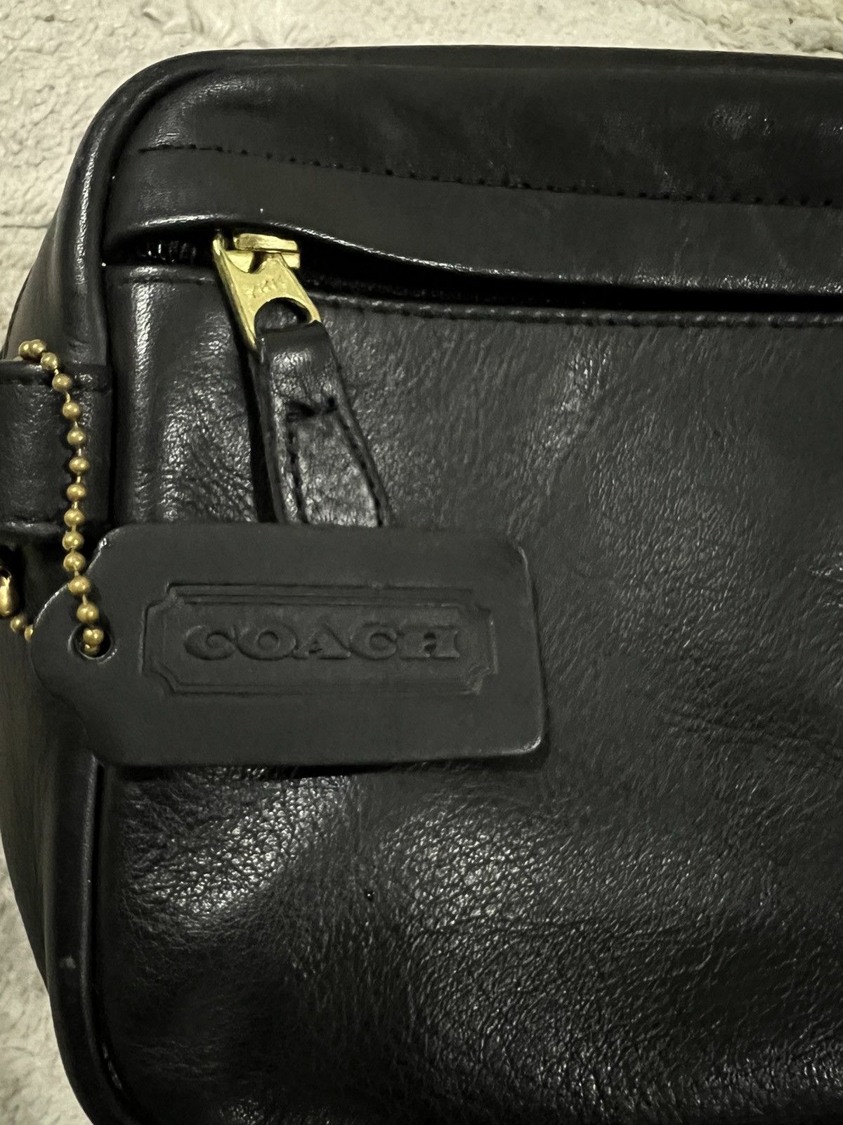 Coach × Genuine Leather Vintage Coach 🇺🇸 Bleecker Full Leather Clutch Pouch Bag Size ONE SIZE - 8 Thumbnail