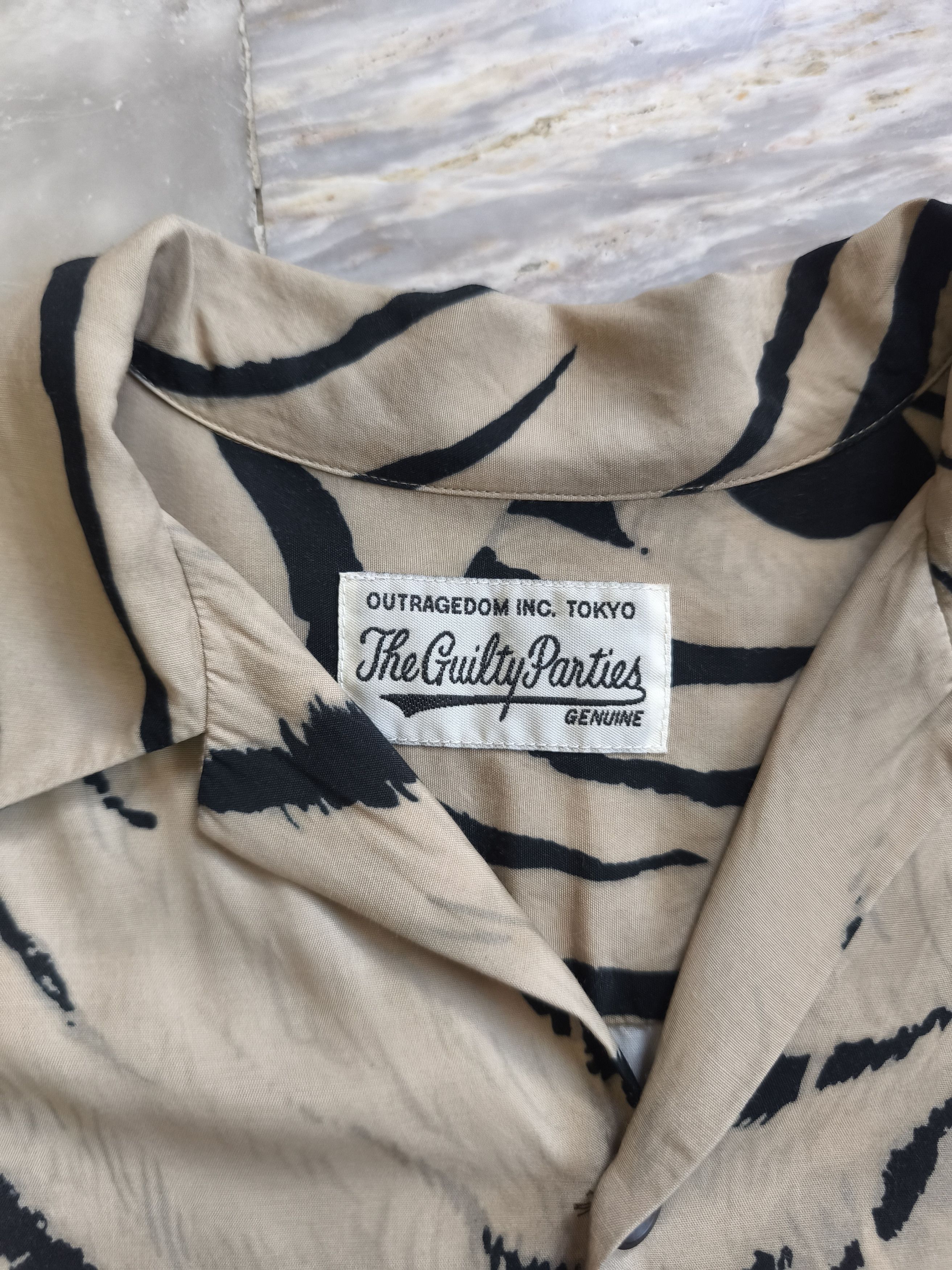 Wacko Maria Guilty Parties 22SS Tim Lehi Tiger Hawaiian Polo Size US M / EU 48-50 / 2 - 5 Thumbnail