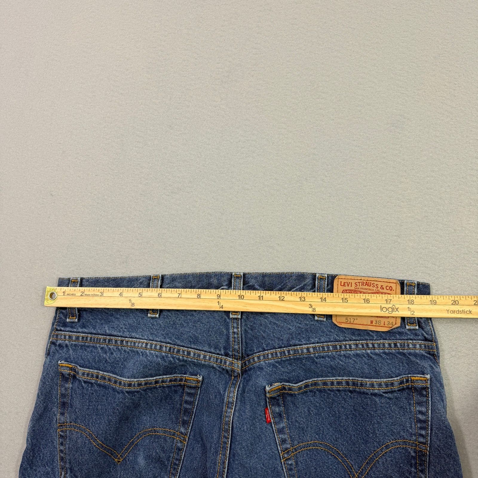 Levi's Vintage Levis 517 Bootcut Jeans Men's 38x34 Blue Denim 90s Size US 38 / EU 54 - 7 Thumbnail