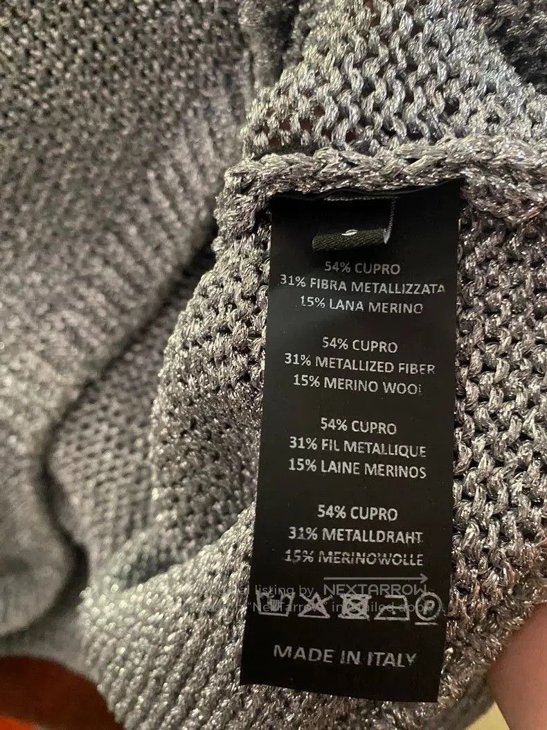 Raf Simons Raf Simons RS Silver Sequin Sweater. Size US S / EU 44-46 / 1 - 6 Thumbnail