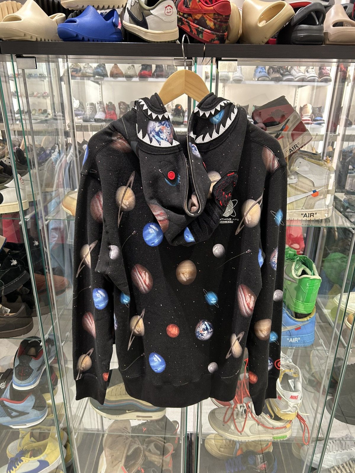 Bape BAPE Galaxy Shark Full Zip Hoodie Size US XL / EU 56 / 4 - 4 Thumbnail