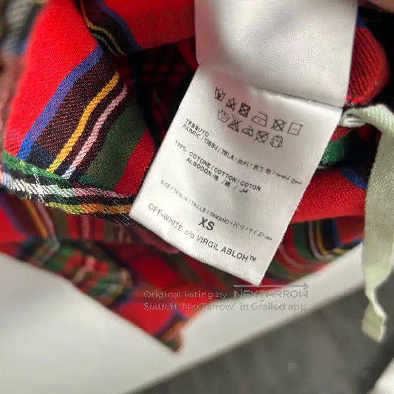 Off-White Off-White Red Cotton Blend Men's Shirt . Size US XS / EU 42 / 0 - 4 Thumbnail