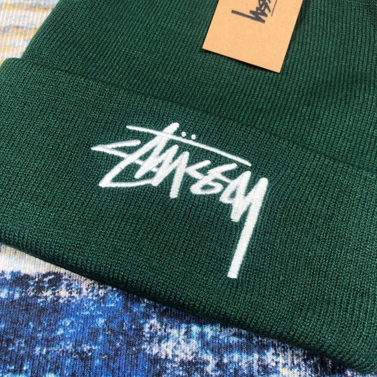Stussy × Vintage Stussy Big Stock Cuff Beanie Size ONE SIZE - 2 Thumbnail