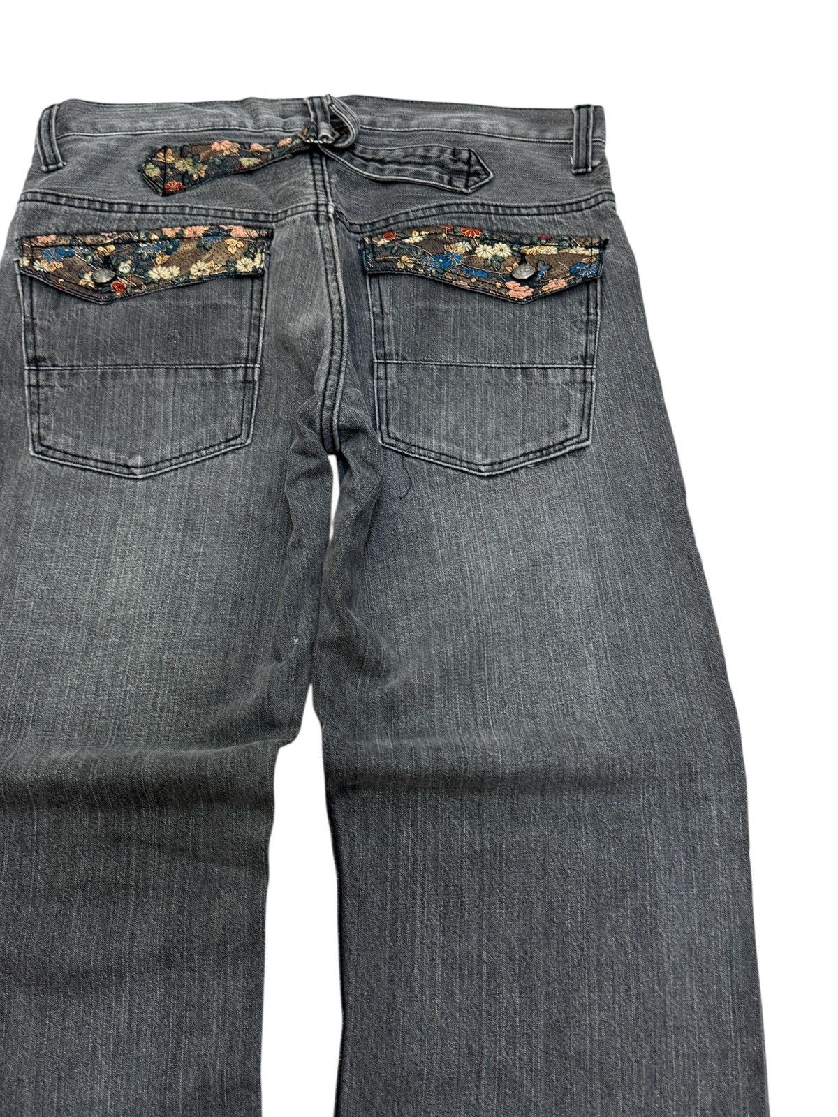 Hysteric Glamour Japanese Traditional Design Buckle Floral Embroidery Design Size US 31 - 11 Thumbnail