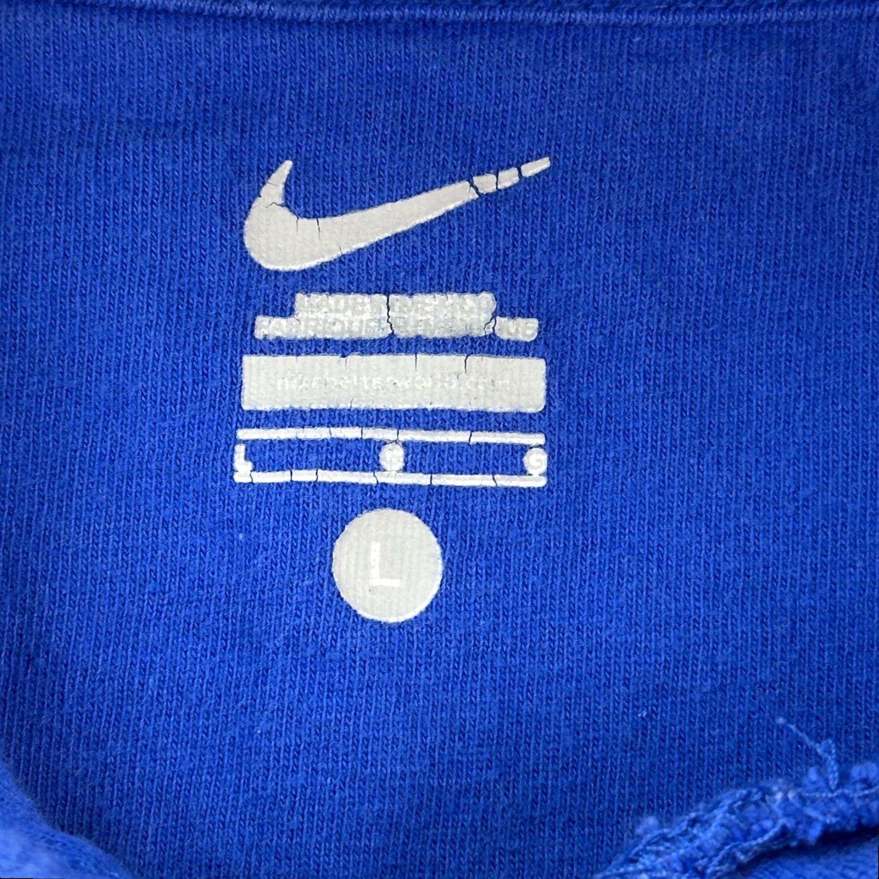 Nike VINTAGE Nike Hoodie Mens Large Blue Team Graphic Logo Pullover Y2K Size US L / EU 52-54 / 3 - 5 Thumbnail