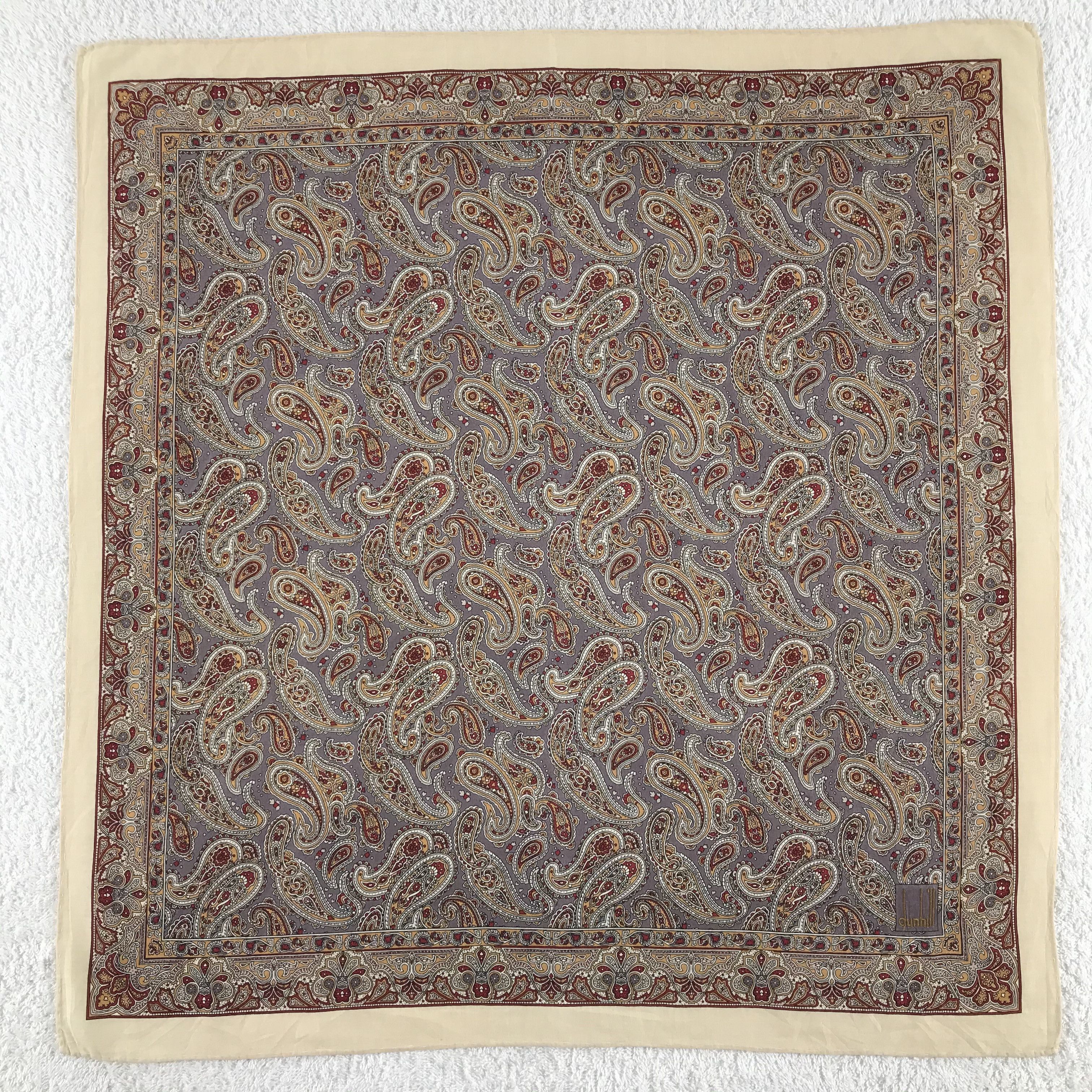 Alfred Dunhill × Vintage Dunhill Bandana / Handkerchief / Neckerchief - S332 Size ONE SIZE - 1 Thumbnail