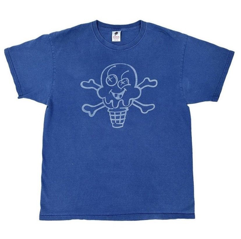 Icecream ICECREAM x Billionare Boys Club Blue Logo Crew Neck T Shirt Size US XL / EU 56 / 4 - 1 Thumbnail
