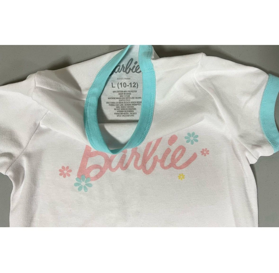 Japanese Brand White ‘Barbie’ Short Sleeve Ringer Tee T-Shirt Top Size L 👛✨ Size S / US 4 / IT 40 - 5 Thumbnail