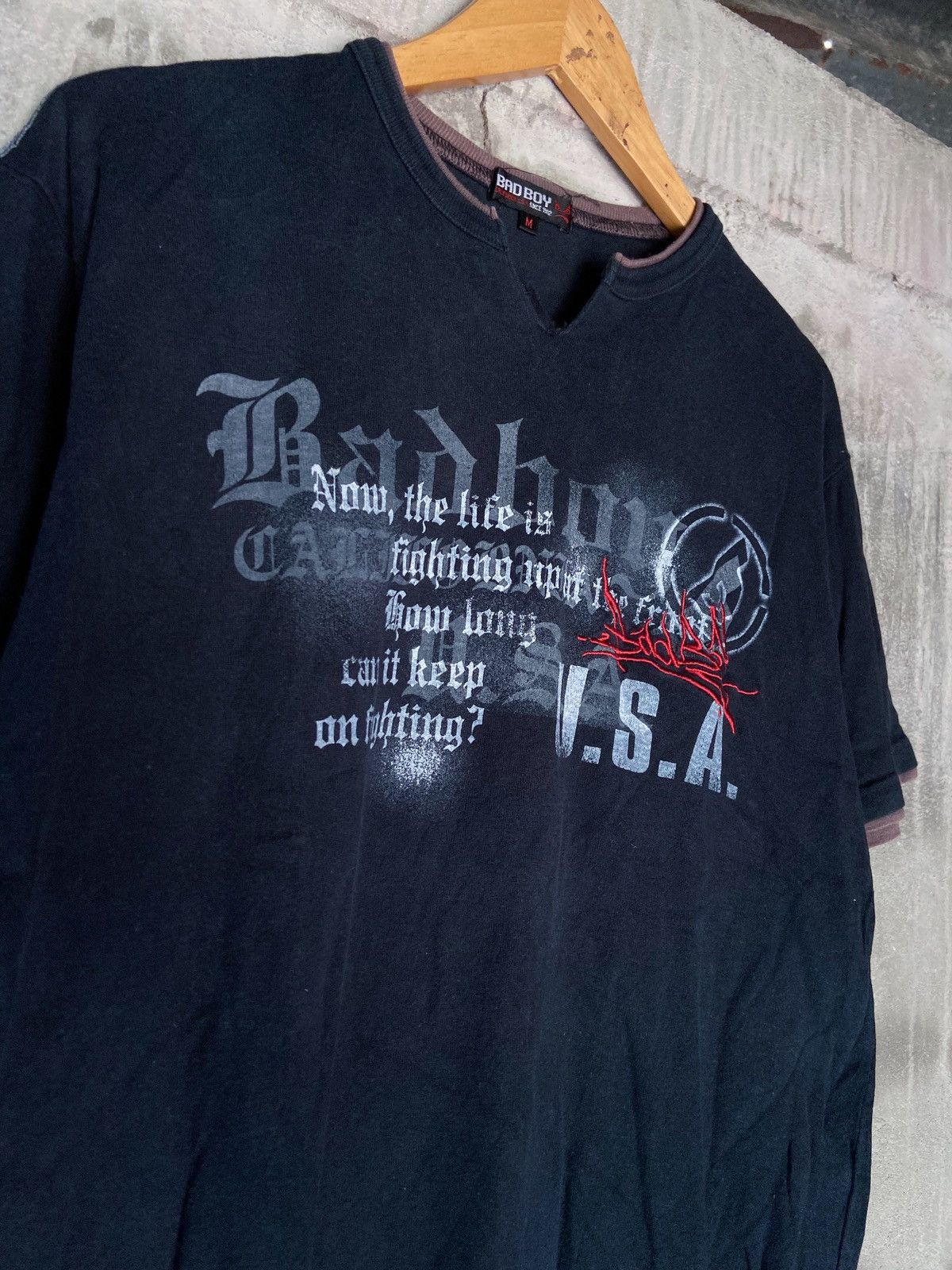 Beauty Beast × Hysteric Glamour × Japanese Brand BAD BOY NOW , THE LIFE IS FIGHTING TEE SHIRT Size US M / EU 48-50 / 2 - 4 Thumbnail
