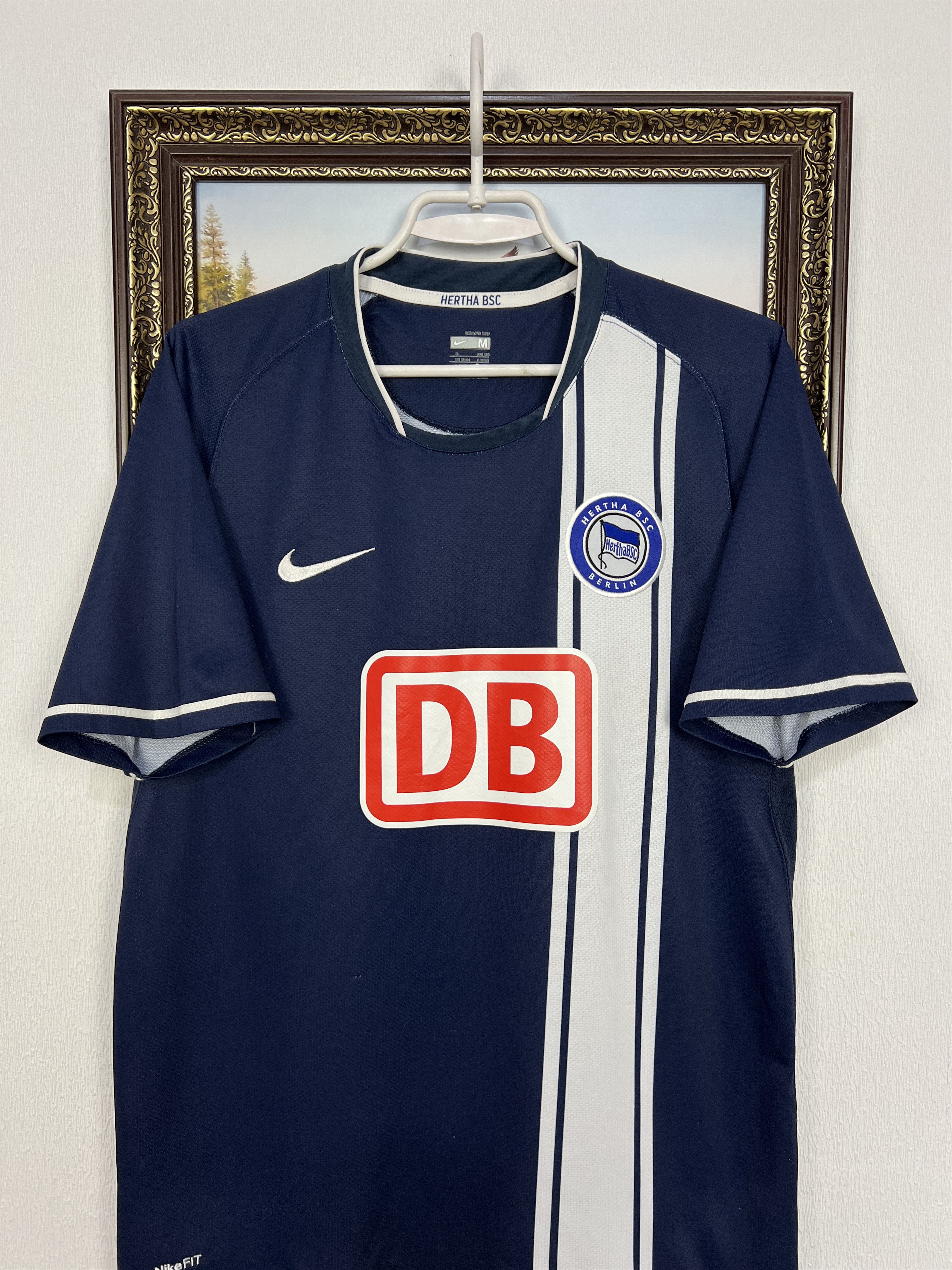 Nike Hertha Home football shirt 2007 Soccer Nike Jersey Mens Size US M / EU 48-50 / 2 - 2 Thumbnail