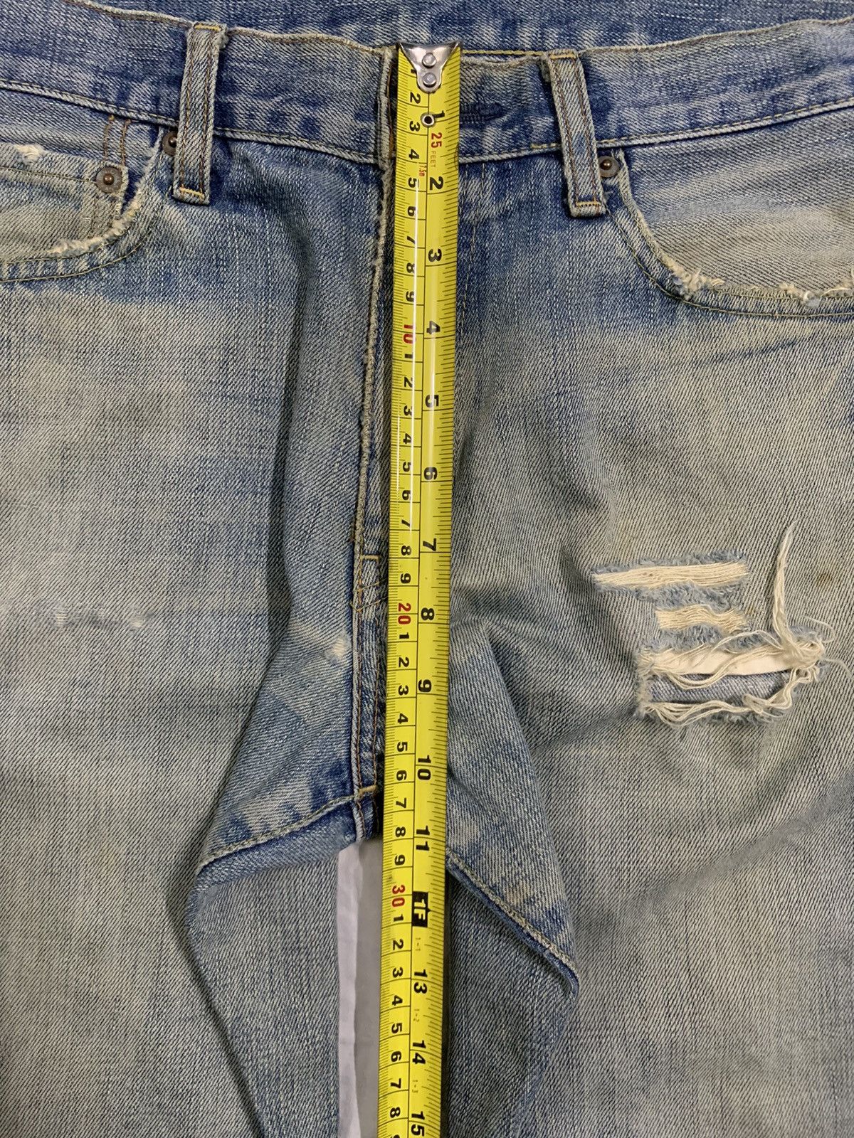 Jun Takahashi Vintage Uniqlo S003 Baggy Dirt Mud Washed Distressed Jeans Size US 32 / EU 48 - 18 Thumbnail