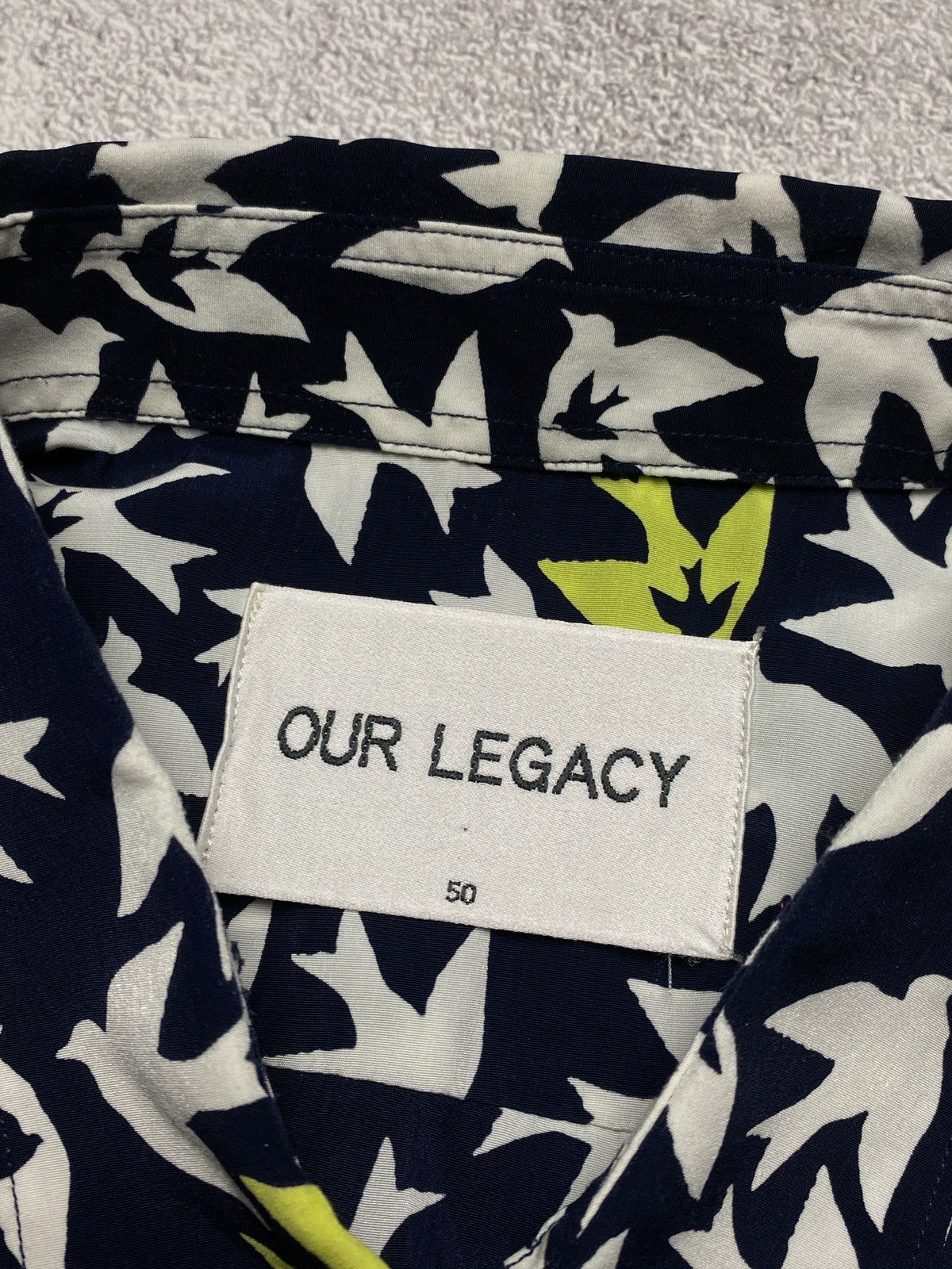 Our Legacy × Vintage Our Legacy longsleeve fullprint classic shirt „smile” SS13 Size US M / EU 48-50 / 2 - 6 Thumbnail