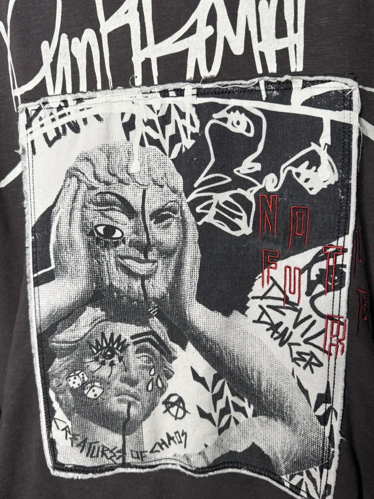 Other Punk Royal Graffiti Print Hoodie Distressed Y2K Avant Garde Size US L / EU 52-54 / 3 - 11 Thumbnail