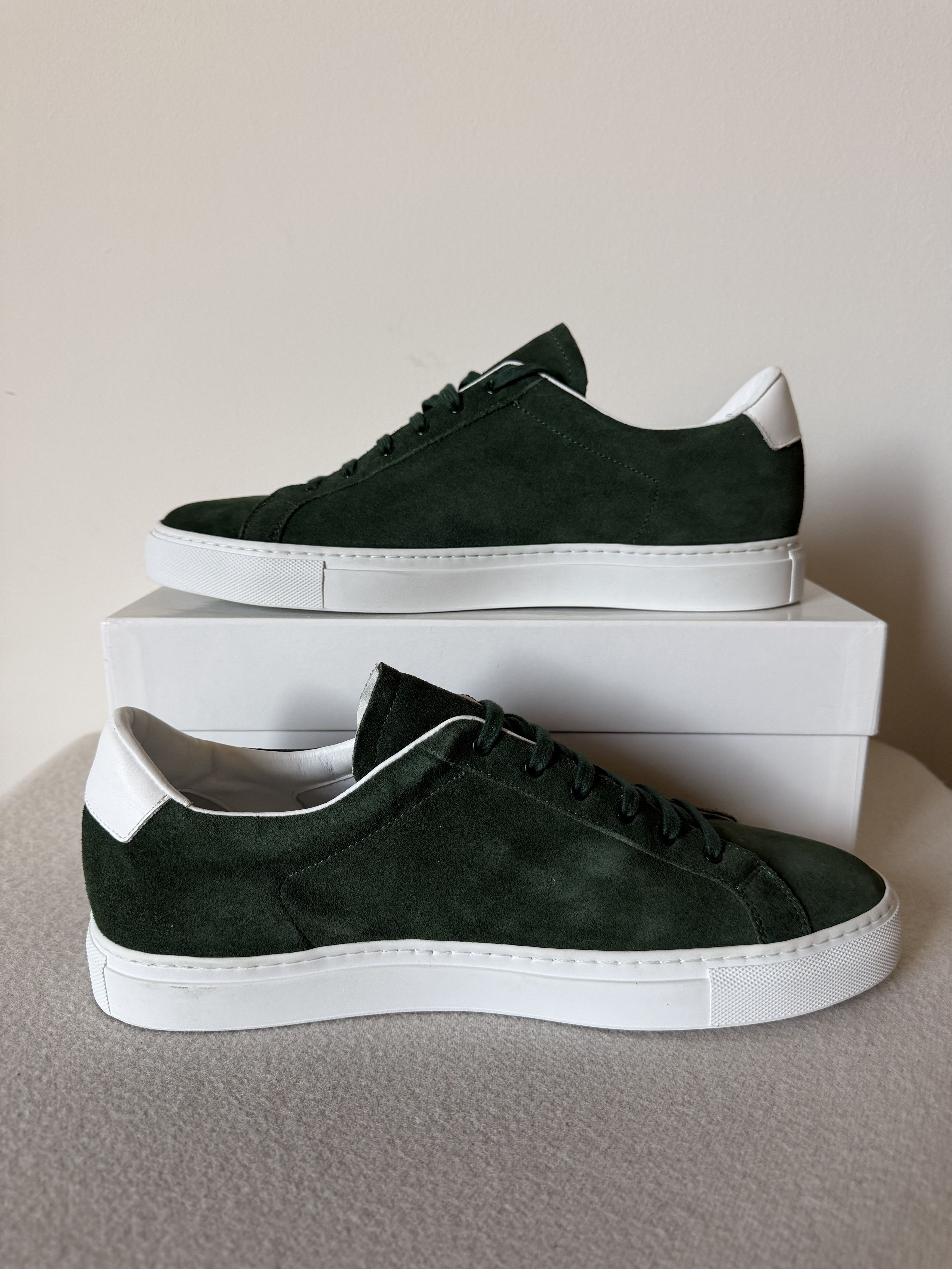Common Projects Common Projects Retro Low Sneakers in Green Suede Size US 13 / EU 46 - 3 Thumbnail