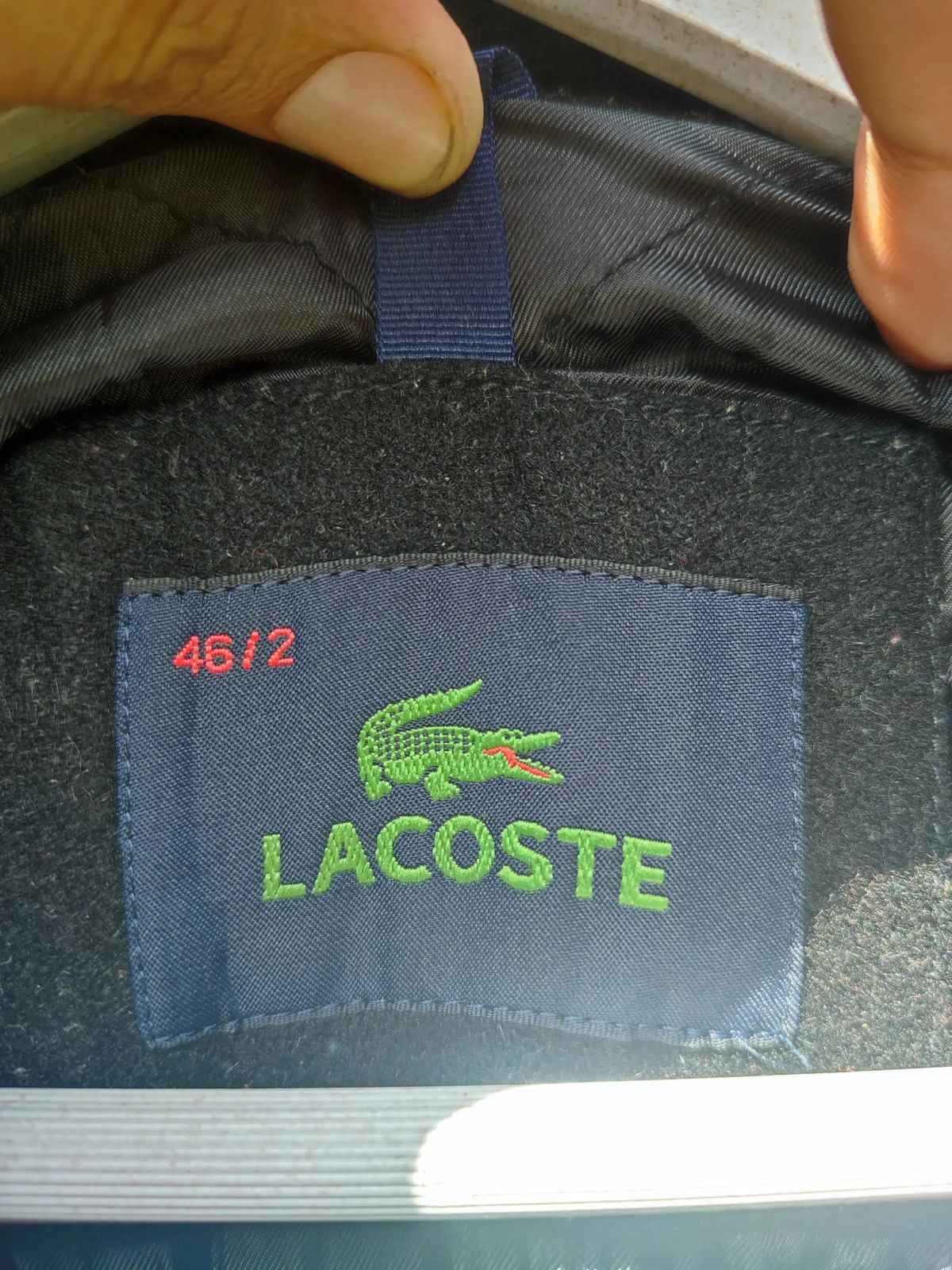 Designer × Lacoste Lacoste Wool Blend Officer Coat – Size 46/2 Size US M / EU 48-50 / 2 - 13 Thumbnail