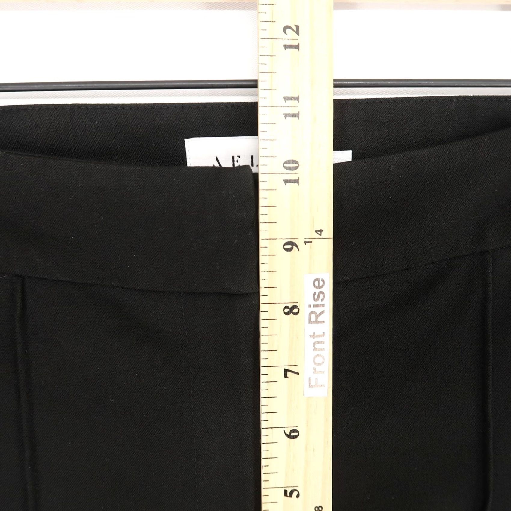 Vintage AELLA Pants Womens 2 Black Flare Stretch Polyester Spandex Viscose Dress Pants Size 26" / US 2 / IT 38 - 7 Thumbnail
