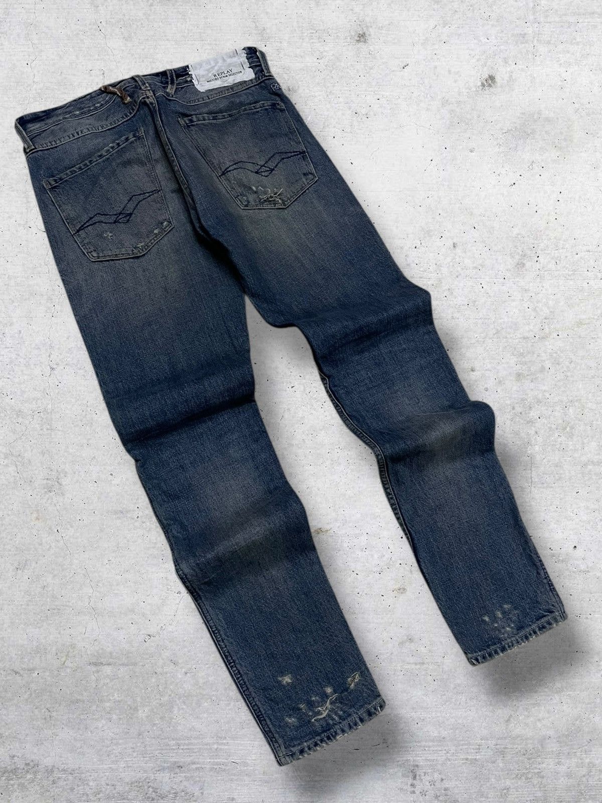 Replay VINTAGE REPLAY OG DESIGNER 90S DISTRESSED BANDANA DENIM Size US 30 / EU 46 - 9 Thumbnail