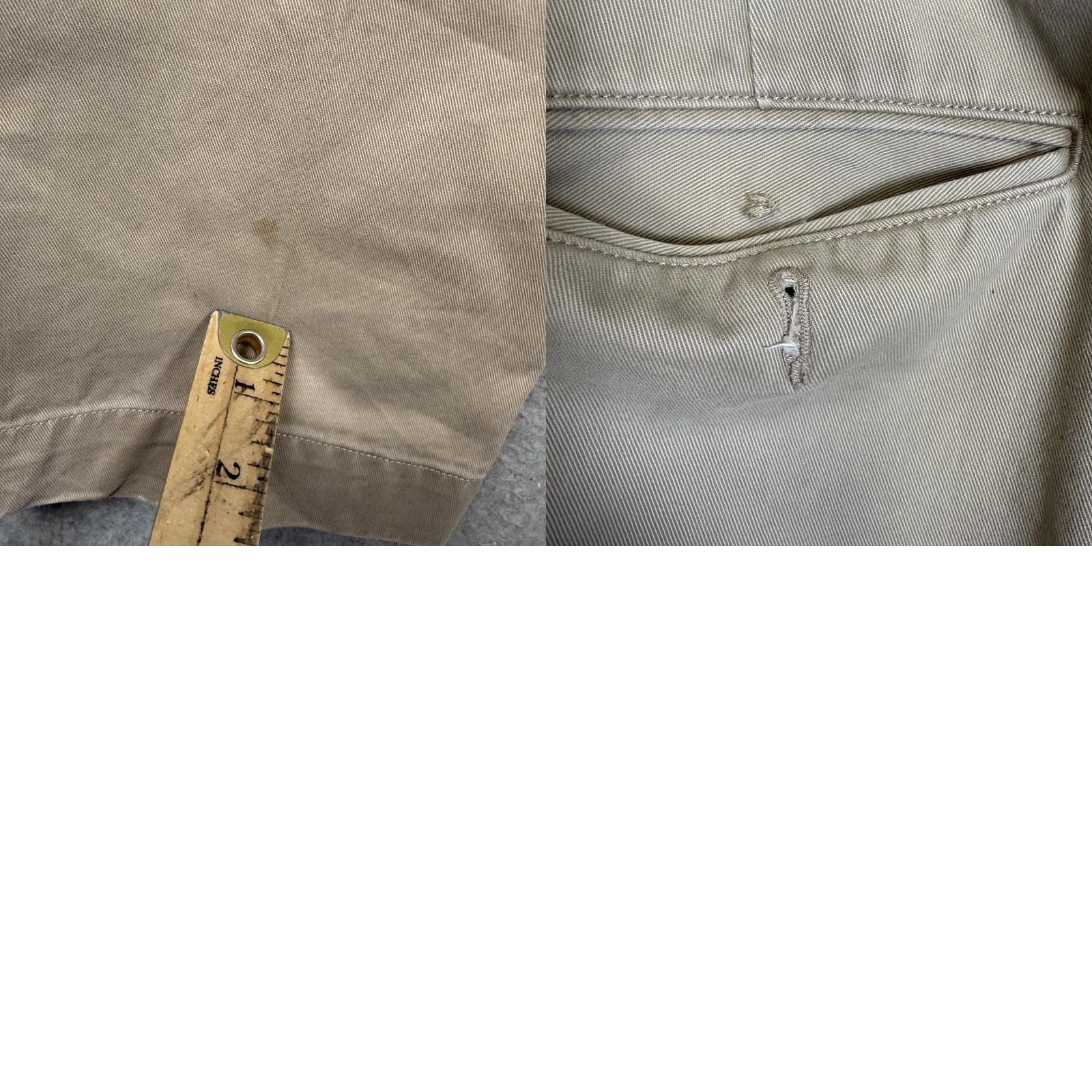 Polo Ralph Lauren VINTAGE Polo Ralph Lauren Pants Men's 34x32 Flat Front Ankle Length Khaki Tan 34 in. Regular Mens Size US S / EU 44-46 / 1 - 8 Thumbnail
