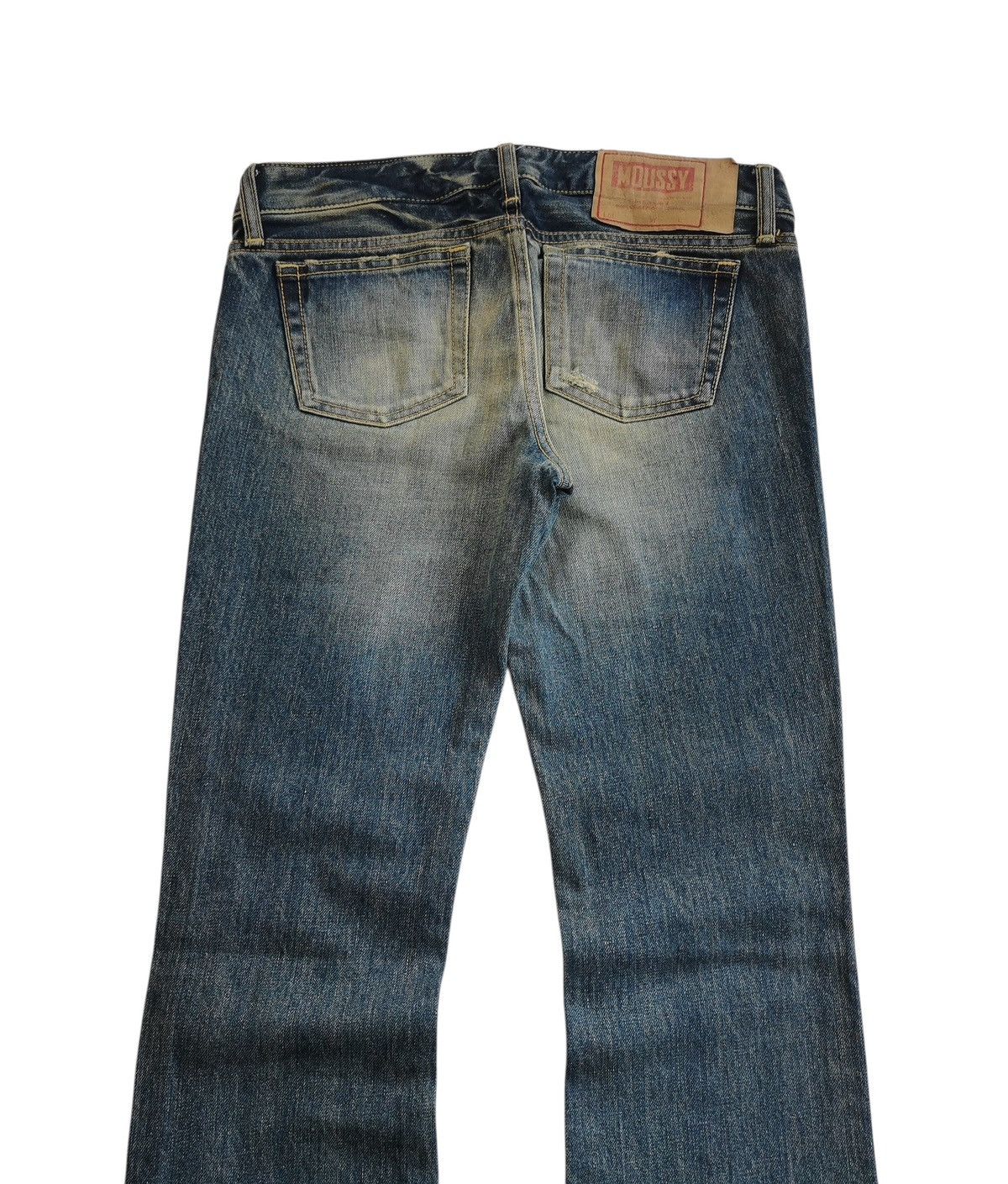 MOUSSY Moussy Japan Flare & Bootcuts Mudded Distressed Denim Jeans Size 28" / US 6 / IT 42 - 4 Thumbnail
