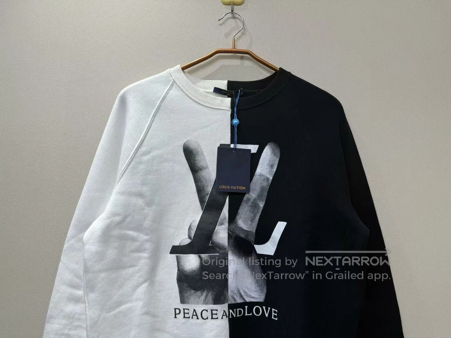 Louis Vuitton Louis Vuitton Black and White Logo Embellished Sweatshirt| Size US L / EU 52-54 / 3 - 2 Thumbnail