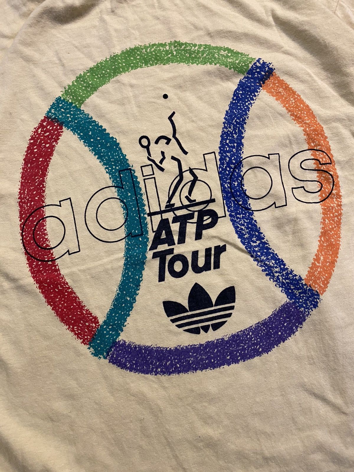 Adidas × Vintage RARE❗️80’s ADIDAS ATP TOUR VINTAGE TEE Size US L / EU 52-54 / 3 - 4 Thumbnail