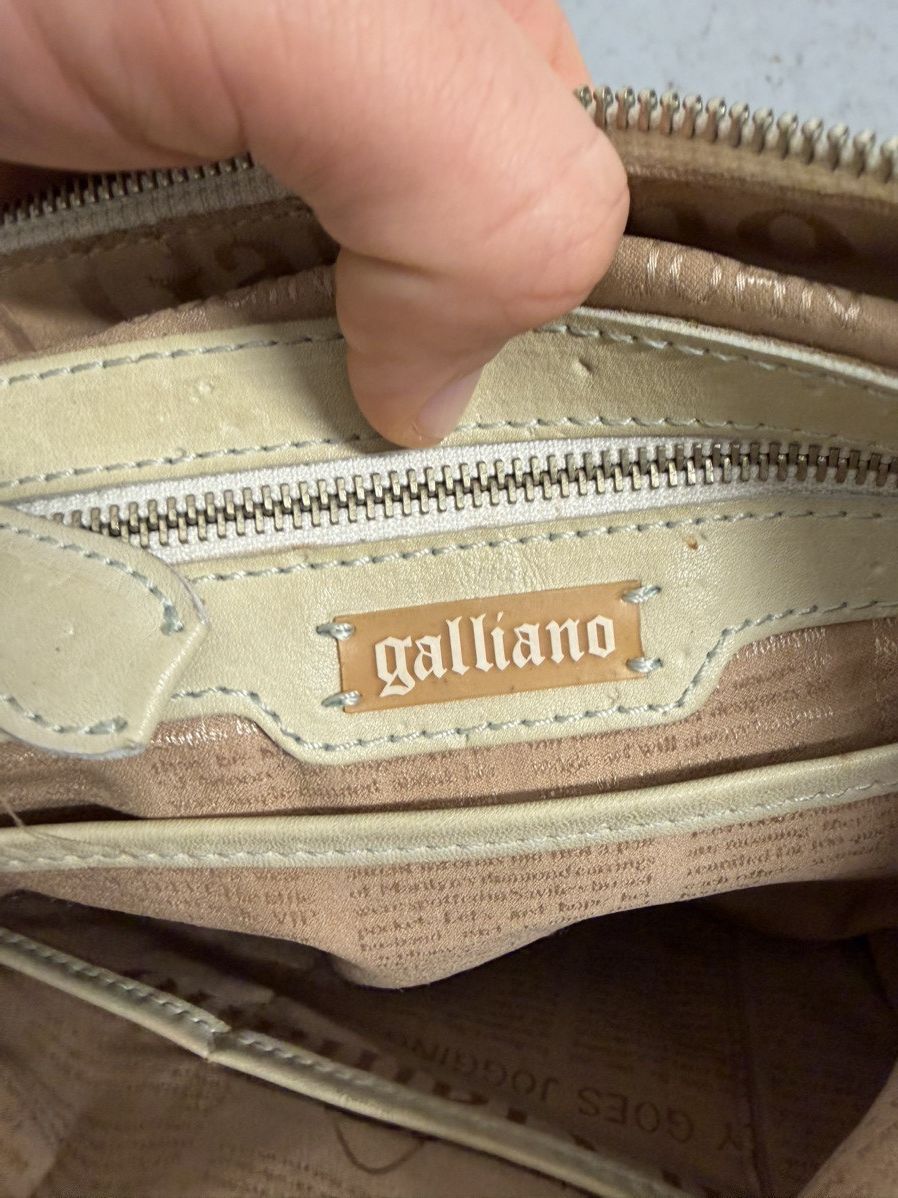 John Galliano John Galliano Gazette Embroidered Logo Handbag Size ONE SIZE - 15 Thumbnail