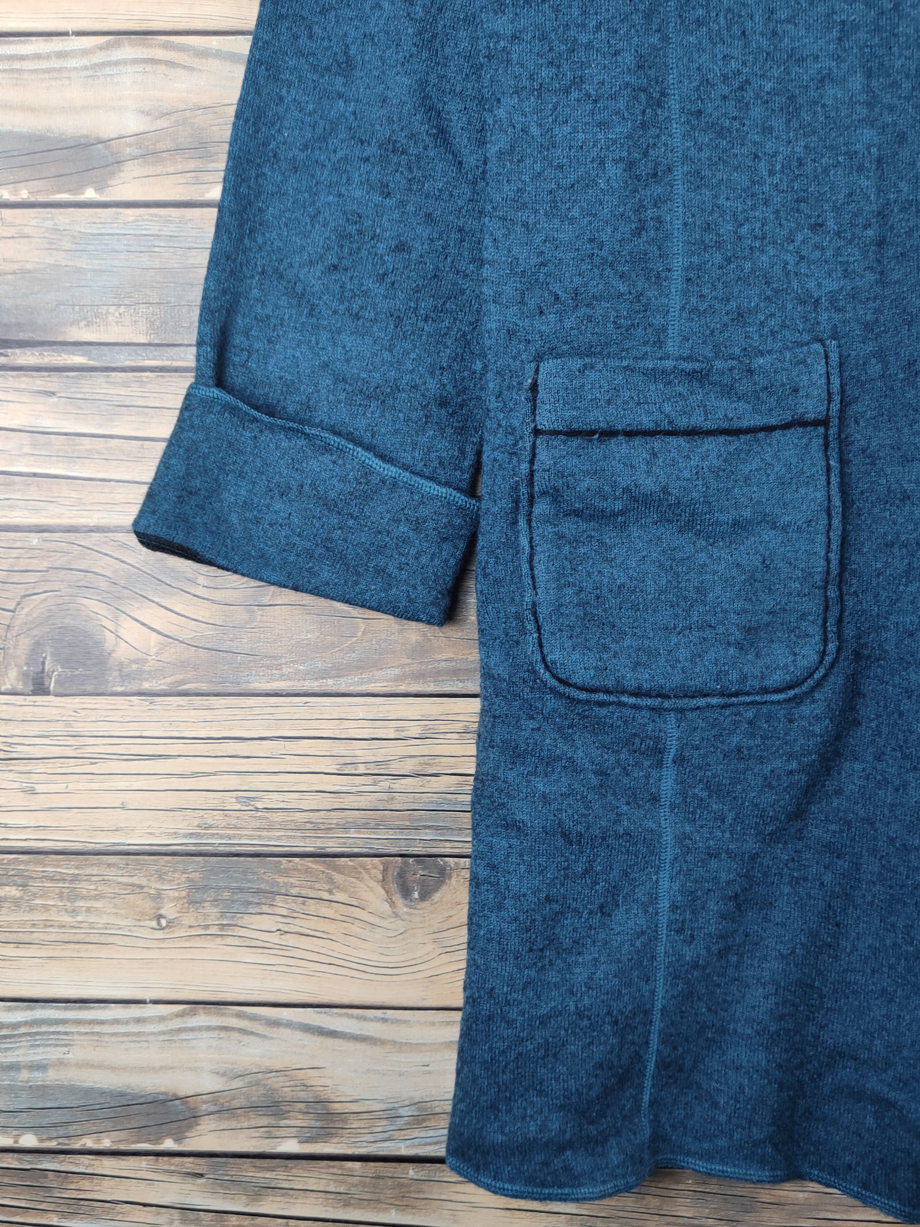 Japanese Brand DL LA Charmer Green Vintage Long Cardigans #46-526 Size M / US 6-8 / IT 42-44 - 5 Thumbnail