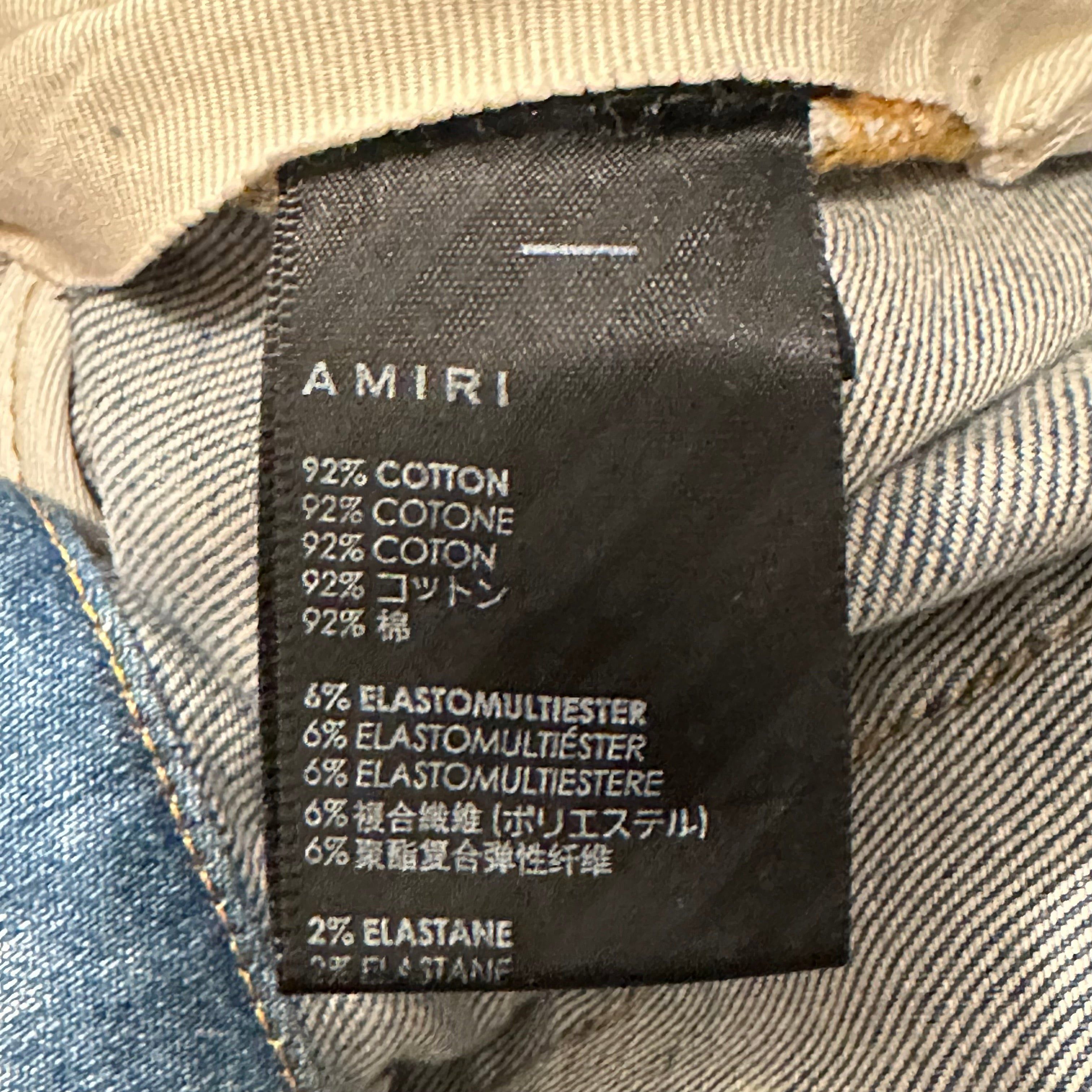 Amiri Amiri MX2 Multicolor Flannel Blue Denim Jeans Sz 40 Size US 40 / EU 56 - 6 Thumbnail