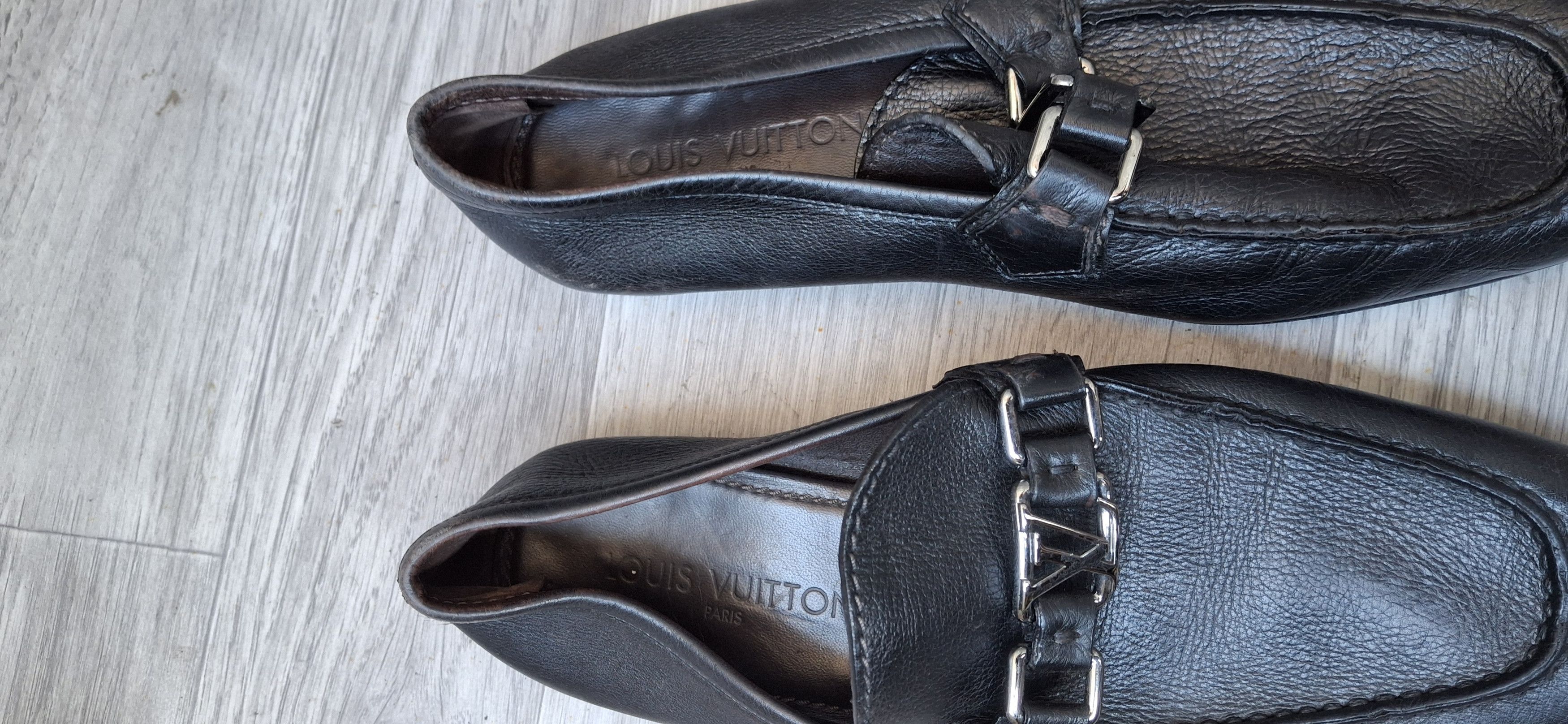 Louis Vuitton Louis vuitton logo black leather penny loafers Size US 8.5 / EU 41-42 - 16 Thumbnail