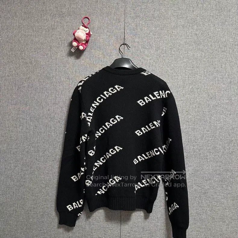 Balenciaga Balenciaga Black Full Print Sweater Size US S / EU 44-46 / 1 - 2 Thumbnail