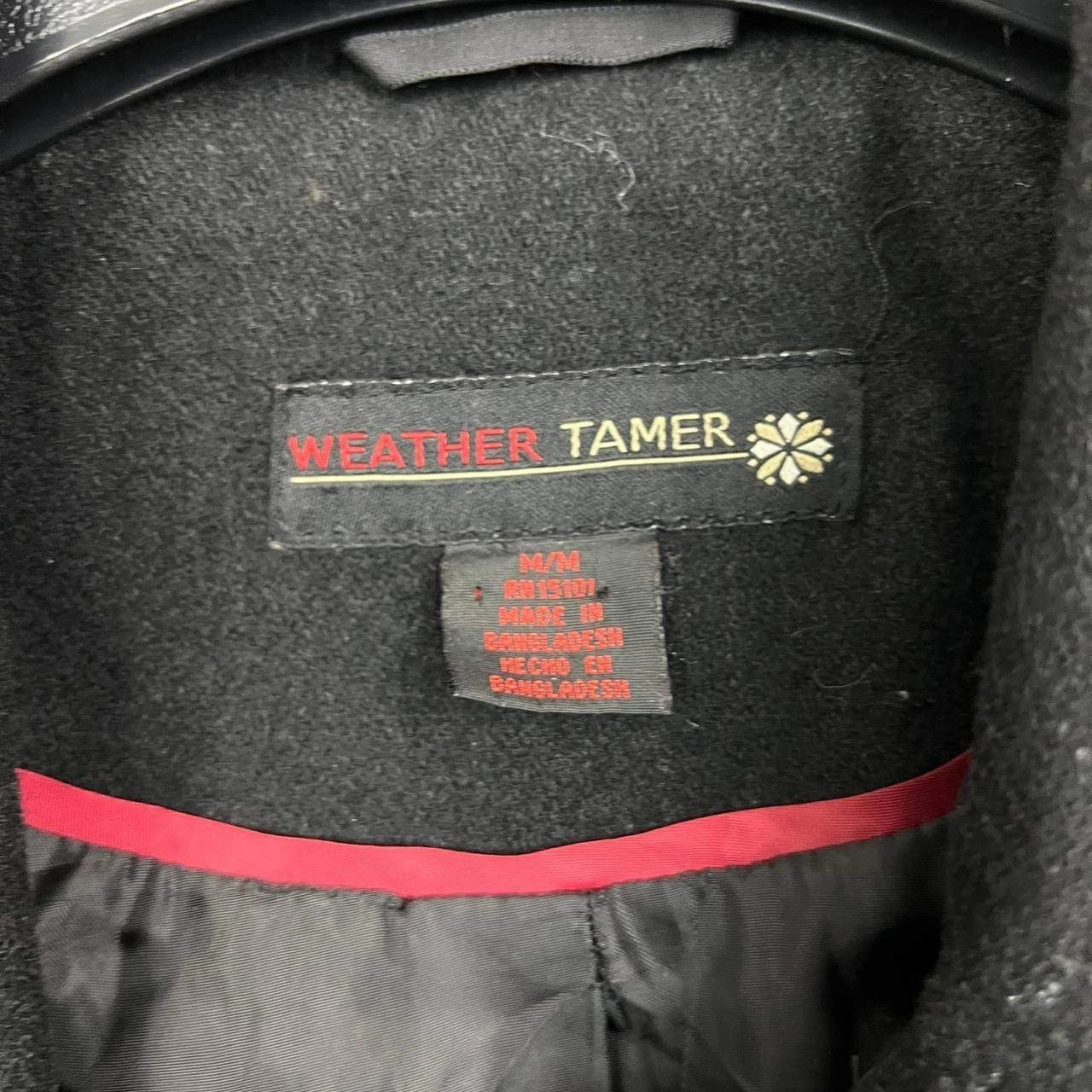 Other Weather Tamer Pea Coat Women Black Pocket Outdoor Wool M Size M / US 6-8 / IT 42-44 - 3 Thumbnail
