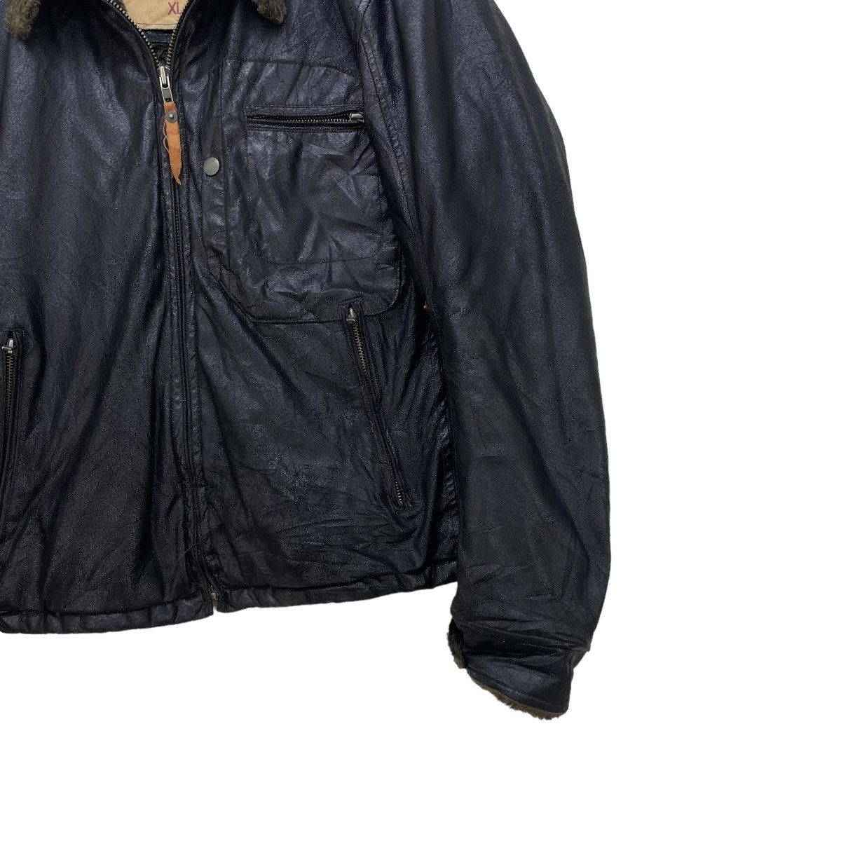 Japanese Brand 💥Vintage Ball Biker Shearling Jacket Size US L / EU 52-54 / 3 - 6 Thumbnail