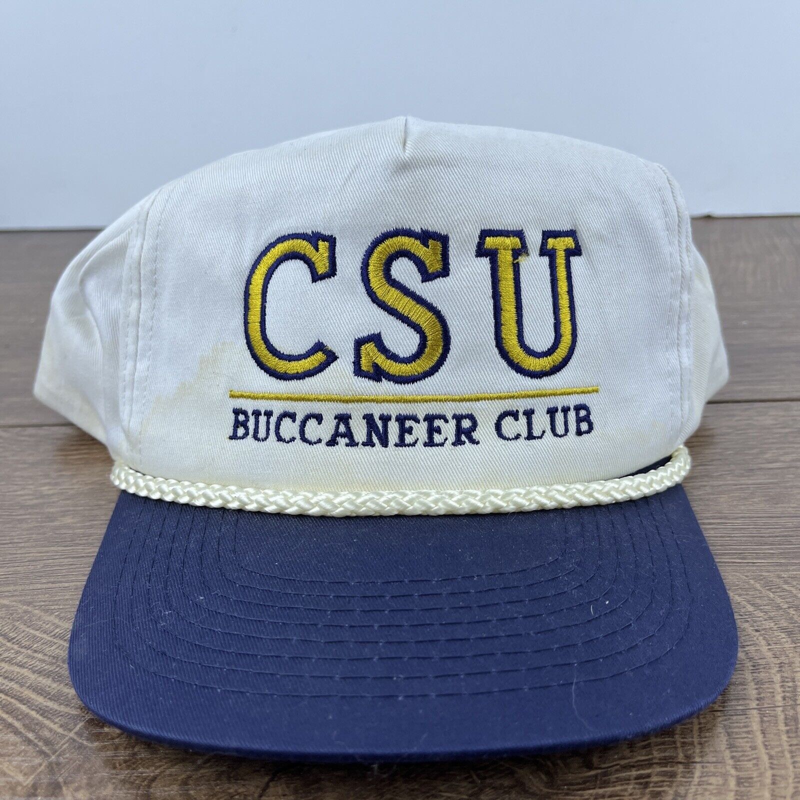 Other CSU Buccaneer Club Hat CSU White Hat Adjustable Snapback Adu Size ONE SIZE - 4 Thumbnail