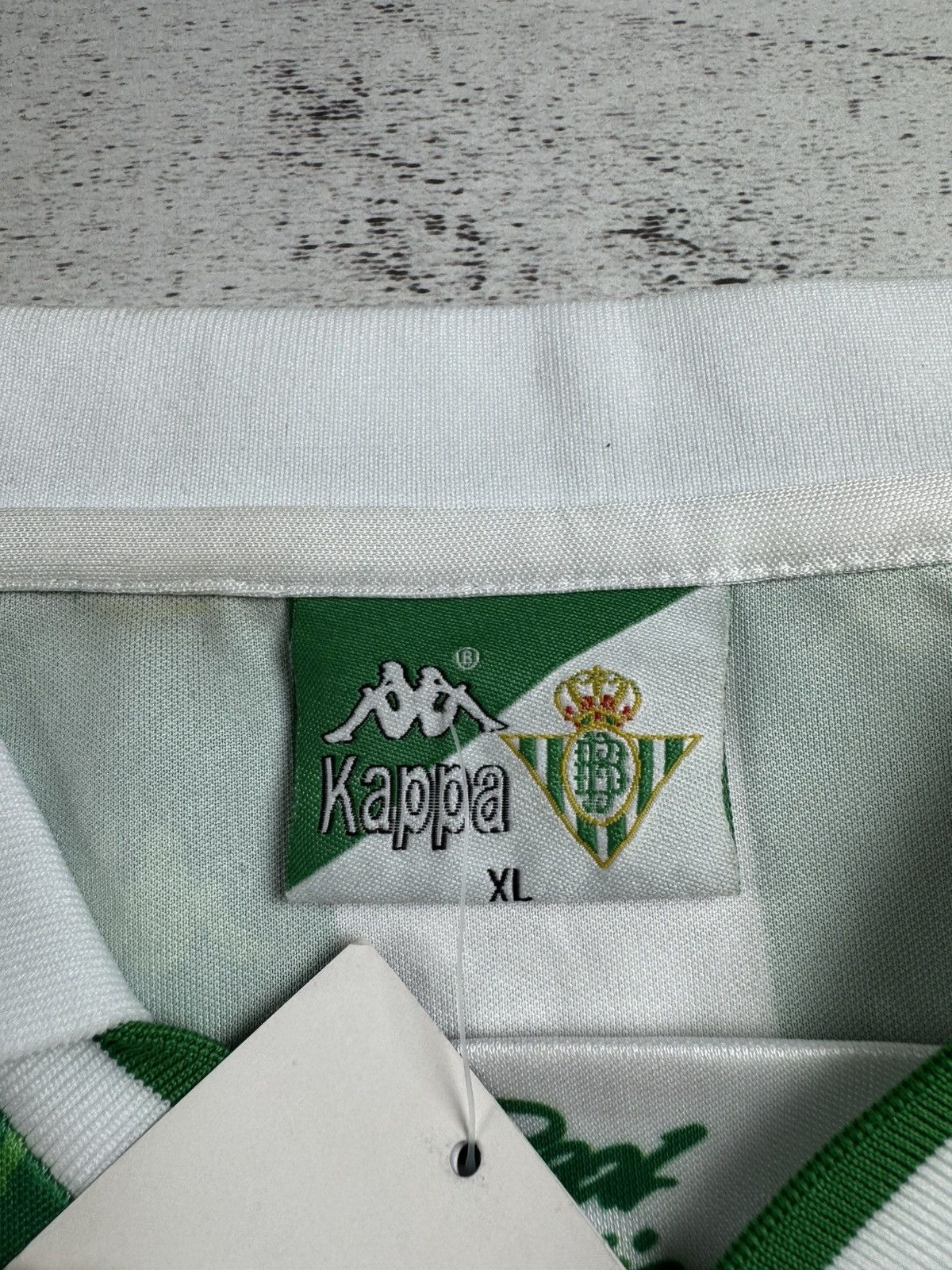 Kappa Real Betis 1995/1996/1997 Home Reproduction Soccer Football T Shirt Jersey Kit Size US XL / EU 56 / 4 - 11 Thumbnail