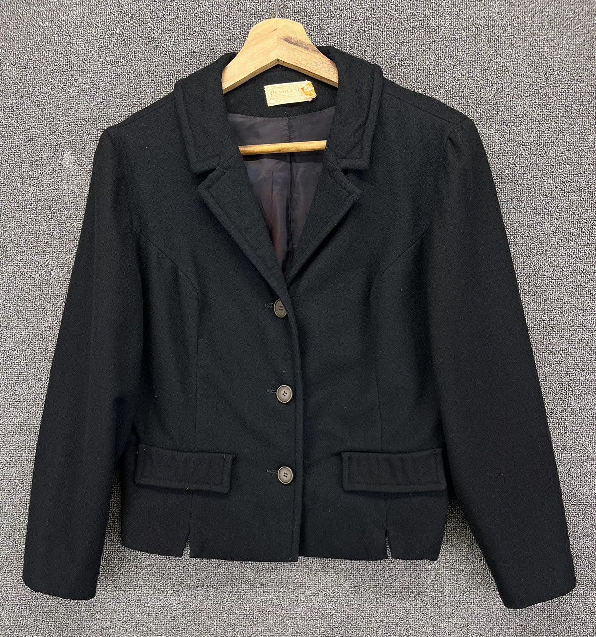 Pendleton Vintage Pendleton Black Rare Wool Coat Jacket Size XL / US 12-14 / IT 48-50 - 1 Thumbnail