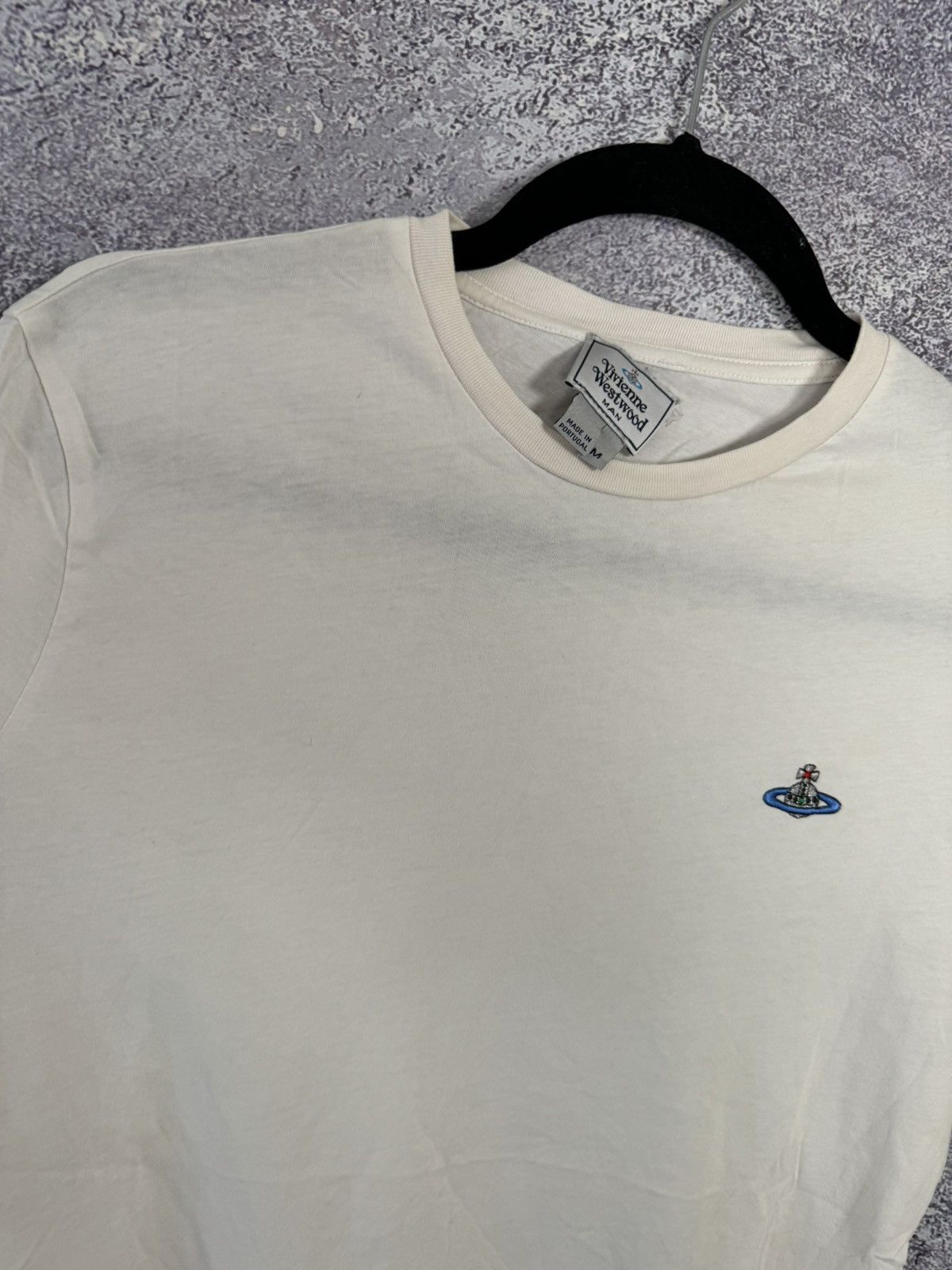 Vivienne Westwood Vivienne Westwood Orbital Embroidered White Men’s T Shirt Size US M / EU 48-50 / 2 - 7 Thumbnail