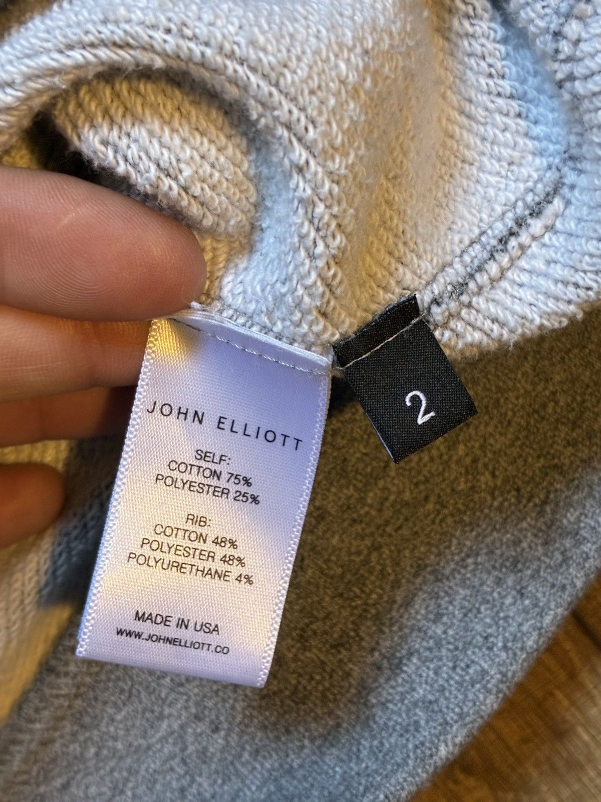 John Elliott John Elliot French Terry grey hoodie Size US M / EU 48-50 / 2 - 3 Thumbnail