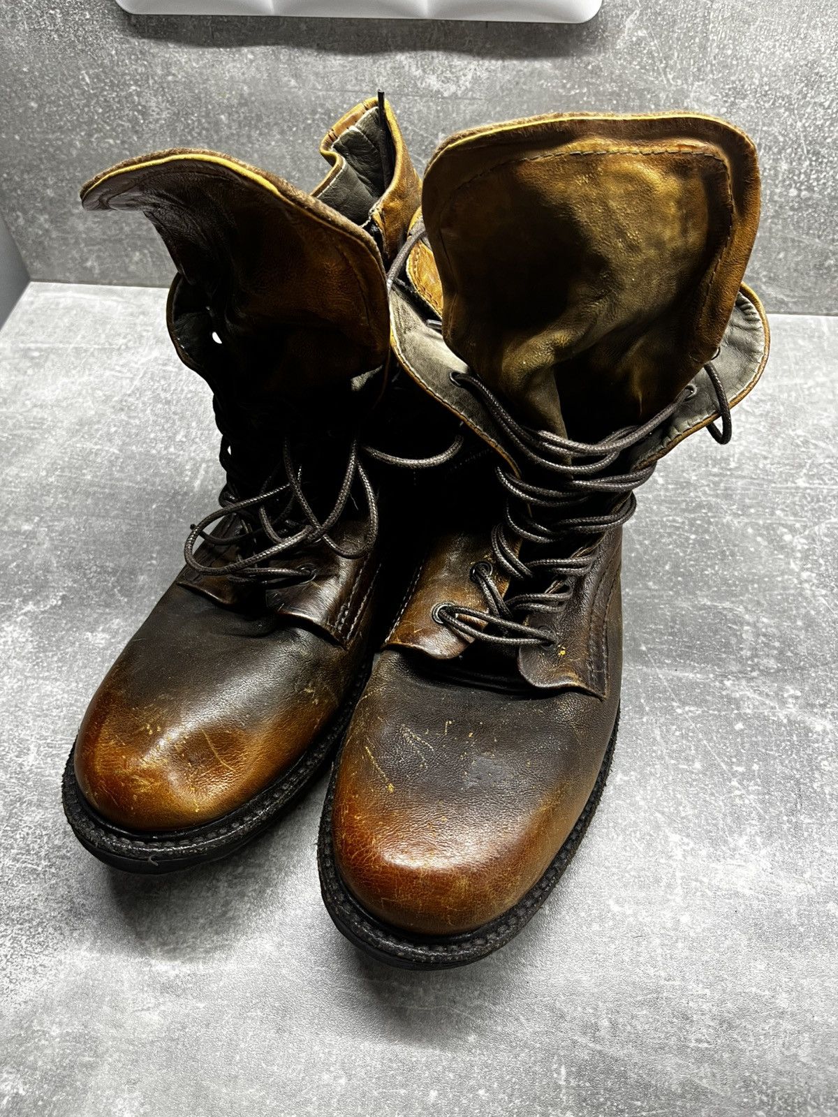 AS98 Brown Leather Strappy Ankle Boots