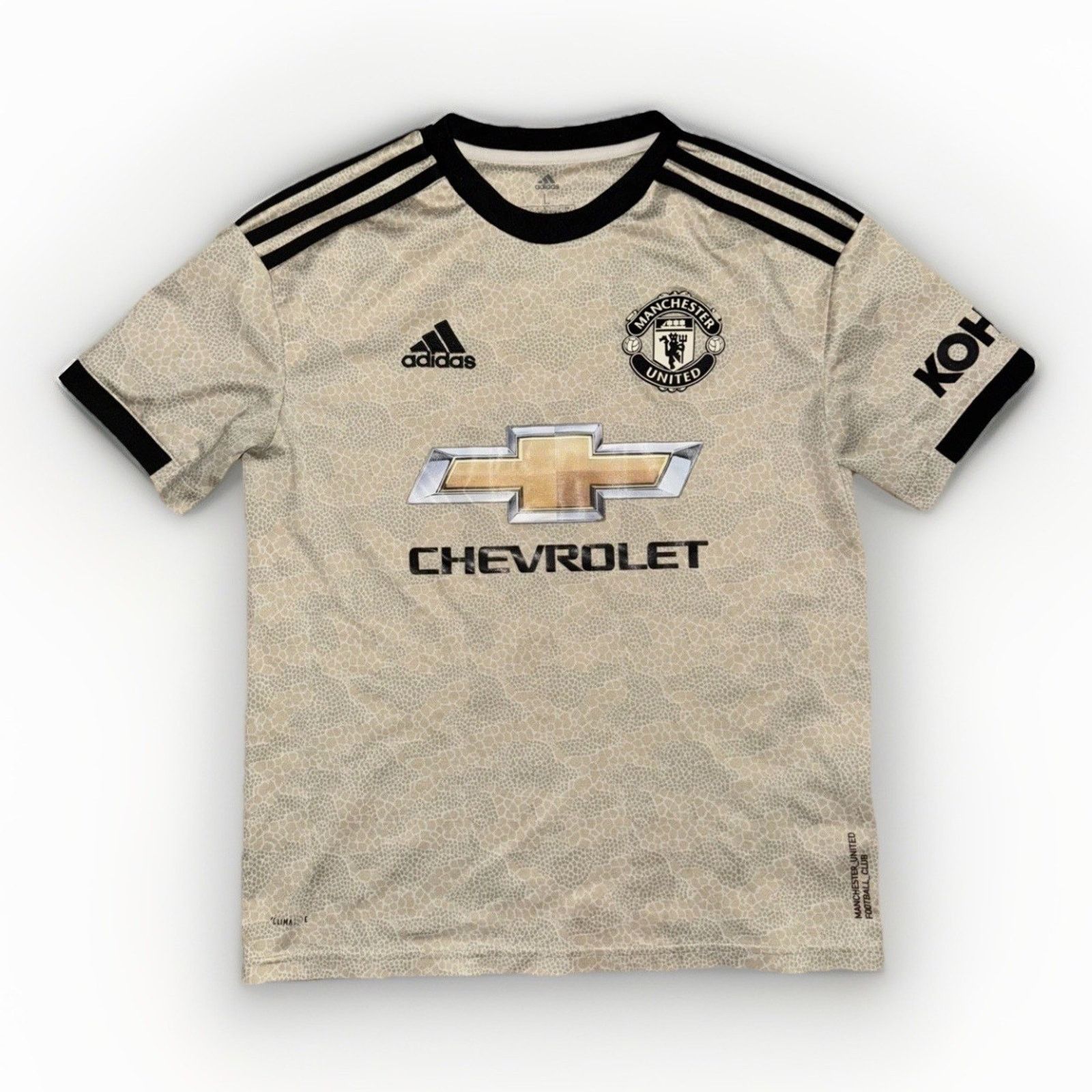 Adidas × Vintage Adidas Youth Manchester United Soccer Jersey Beige 17x23 L Size US L / EU 52-54 / 3 - 1 Thumbnail