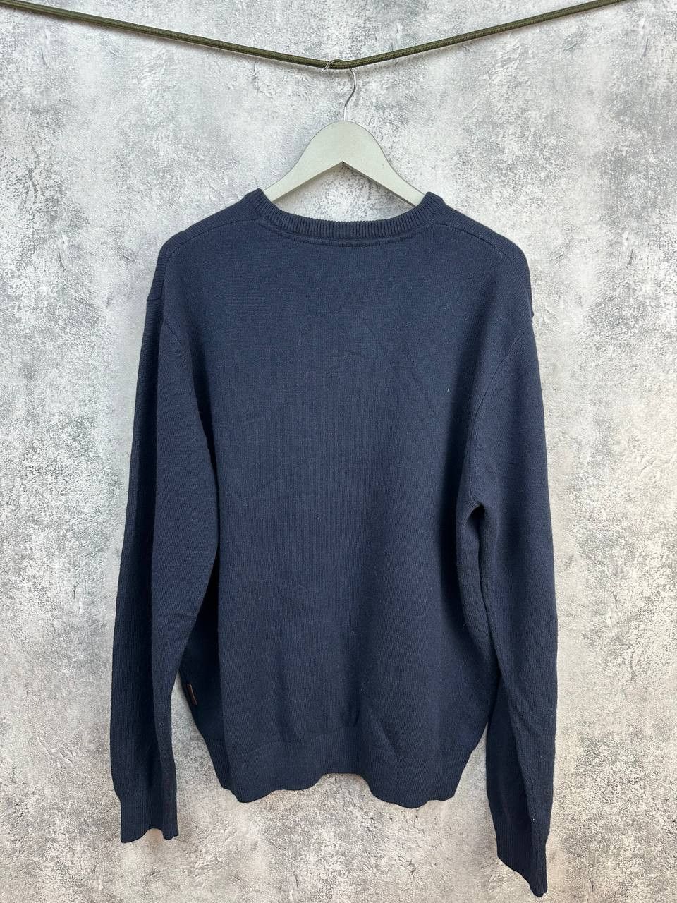 Other Schoffel V-Neck Lambswool Sweater Navy Jumper Long Sleeve Size US XL / EU 56 / 4 - 2 Thumbnail