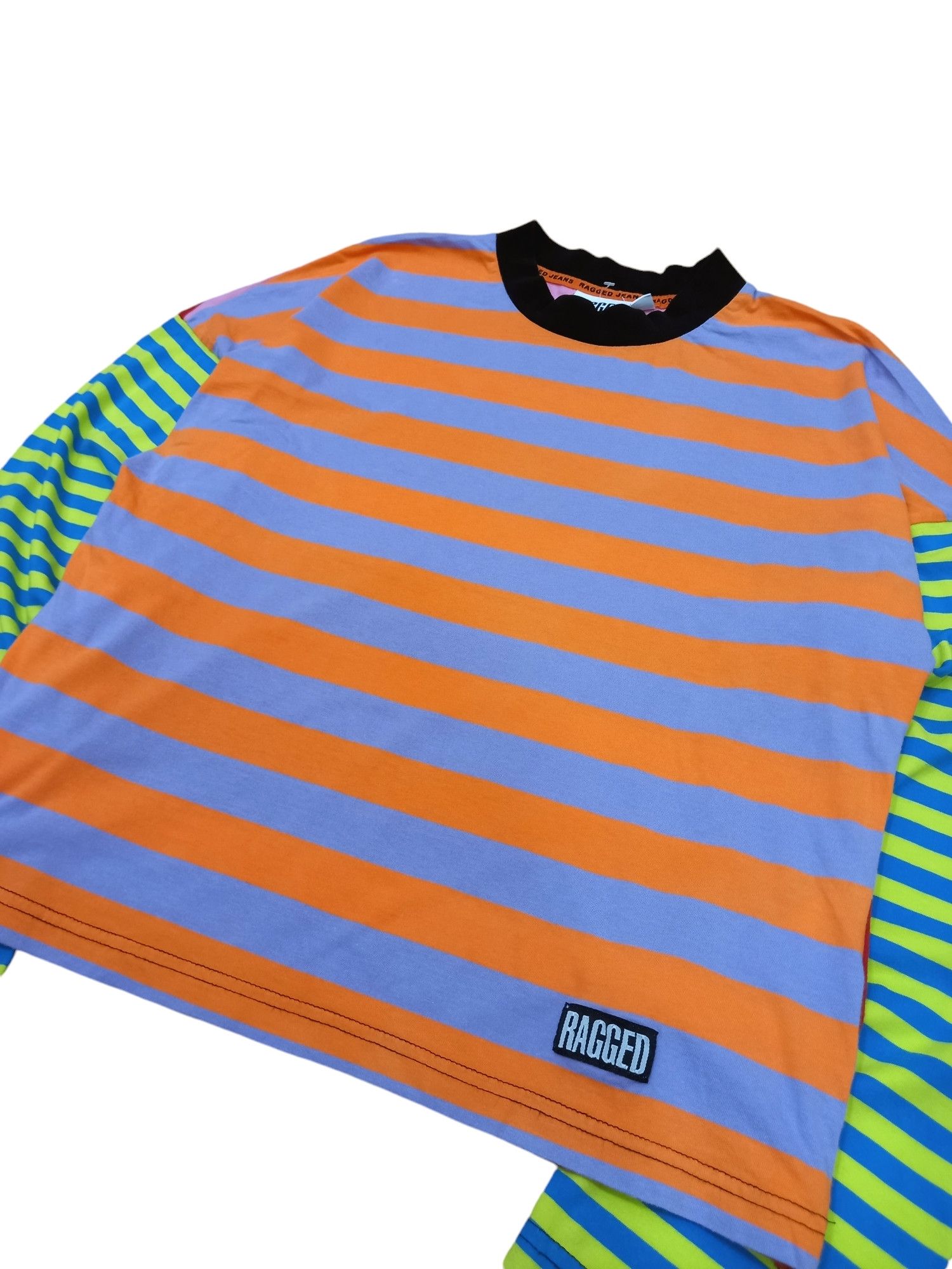 The Ragged Priest Ragged Jeans Boxy Cropped Oversize Vibrant Stripe LS Size US S / EU 44-46 / 1 - 3 Thumbnail