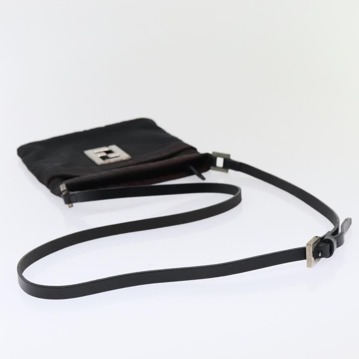 Fendi FENDI Zucca Canvas Shoulder Bag Nylon Black Size ONE SIZE - 7 Thumbnail
