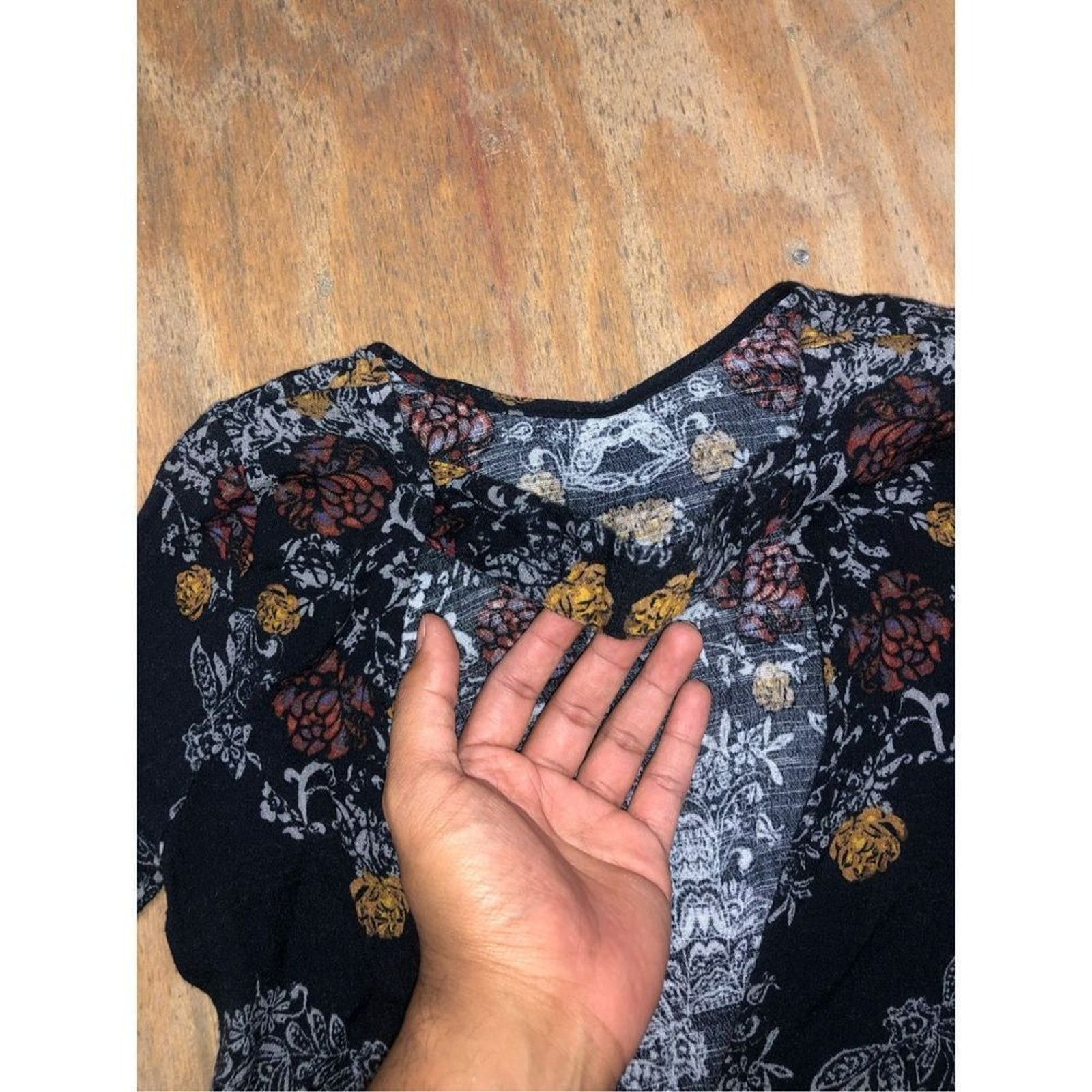 Free People Free People Smooth Talker Tunic Dress Black Floral, Small Size S / US 4 / IT 40 - 6 Thumbnail