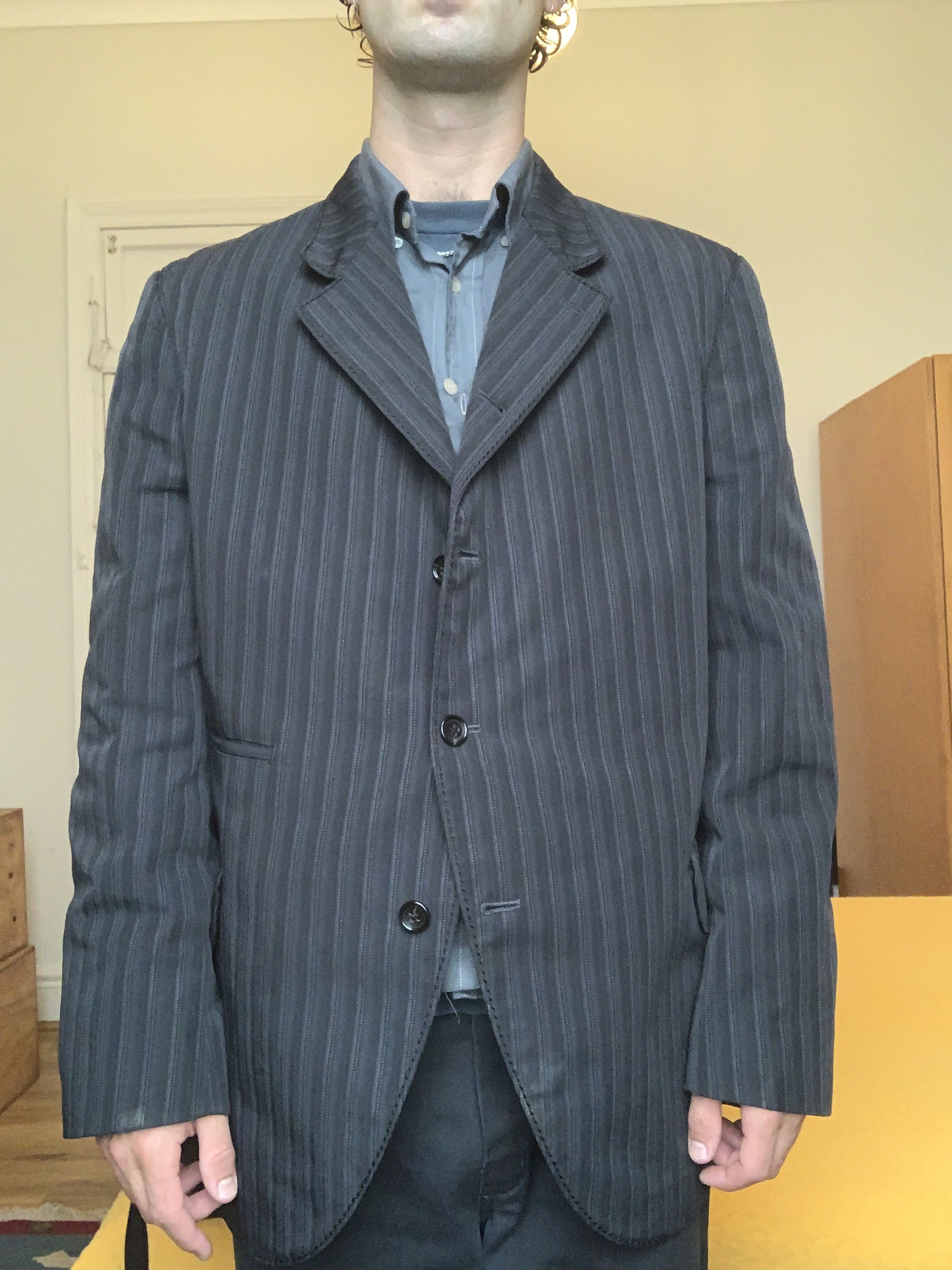 Comme des Garcons Homme Plus CDG Homme Plus Pin Stripe Blazer Size 40L - 1 Thumbnail