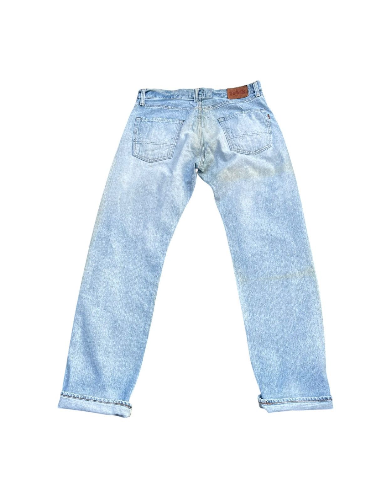 Edwin Vintage Edwin 505ZX Selvedge Distresed Jeans Size US 36 / EU 52 - 7 Thumbnail