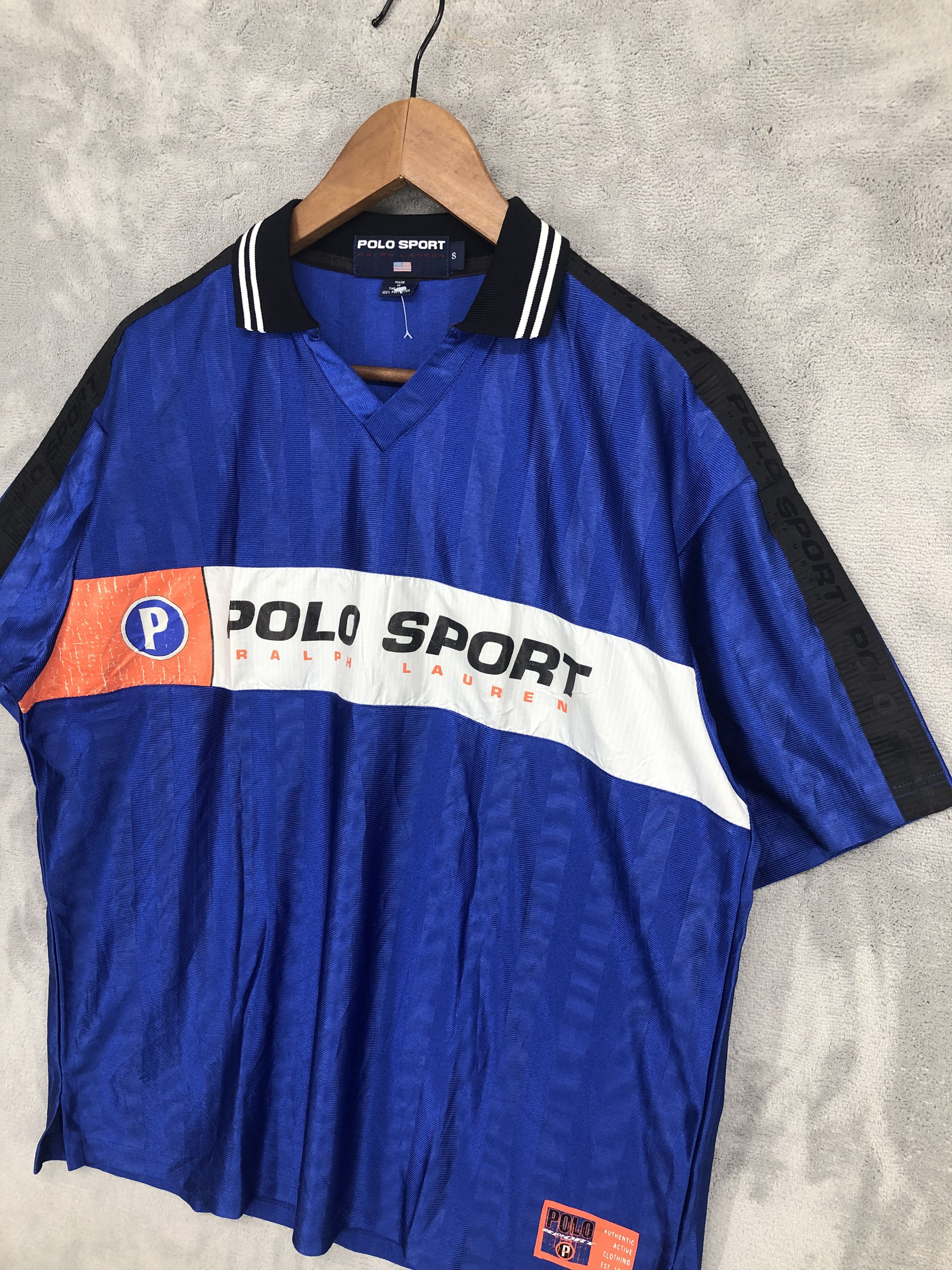 Polo Ralph Lauren × Ralph Lauren Sport × Vintage Vintage Polo Sport Jersey Size US S / EU 44-46 / 1 - 2 Thumbnail