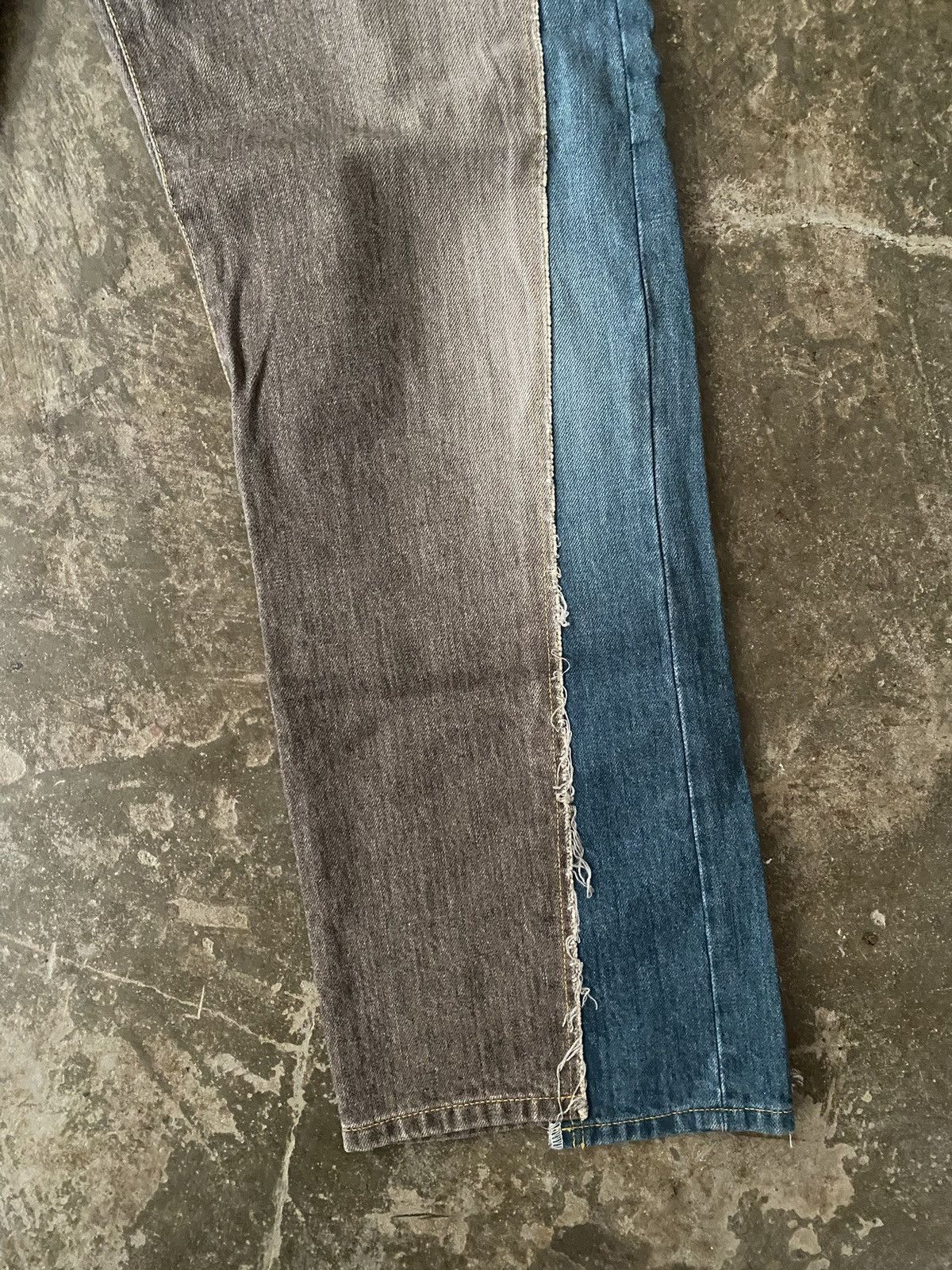 Japanese Brand Khoki Denim Patchwork Jeans Kapital Sillage Kiko Kostadinov Size US 34 / EU 50 - 4 Thumbnail