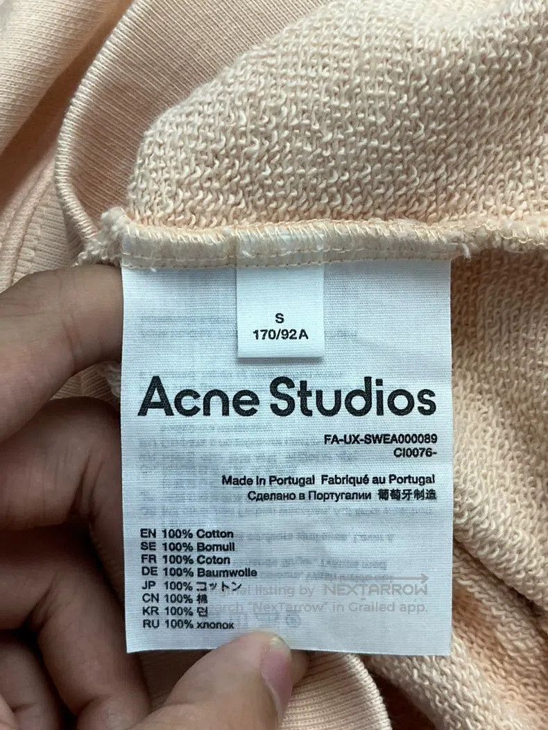 Acne Studios Acne Studios Emoticon Round Neck Loose Crew-neck Sweatshir Size US S / EU 44-46 / 1 - 4 Thumbnail