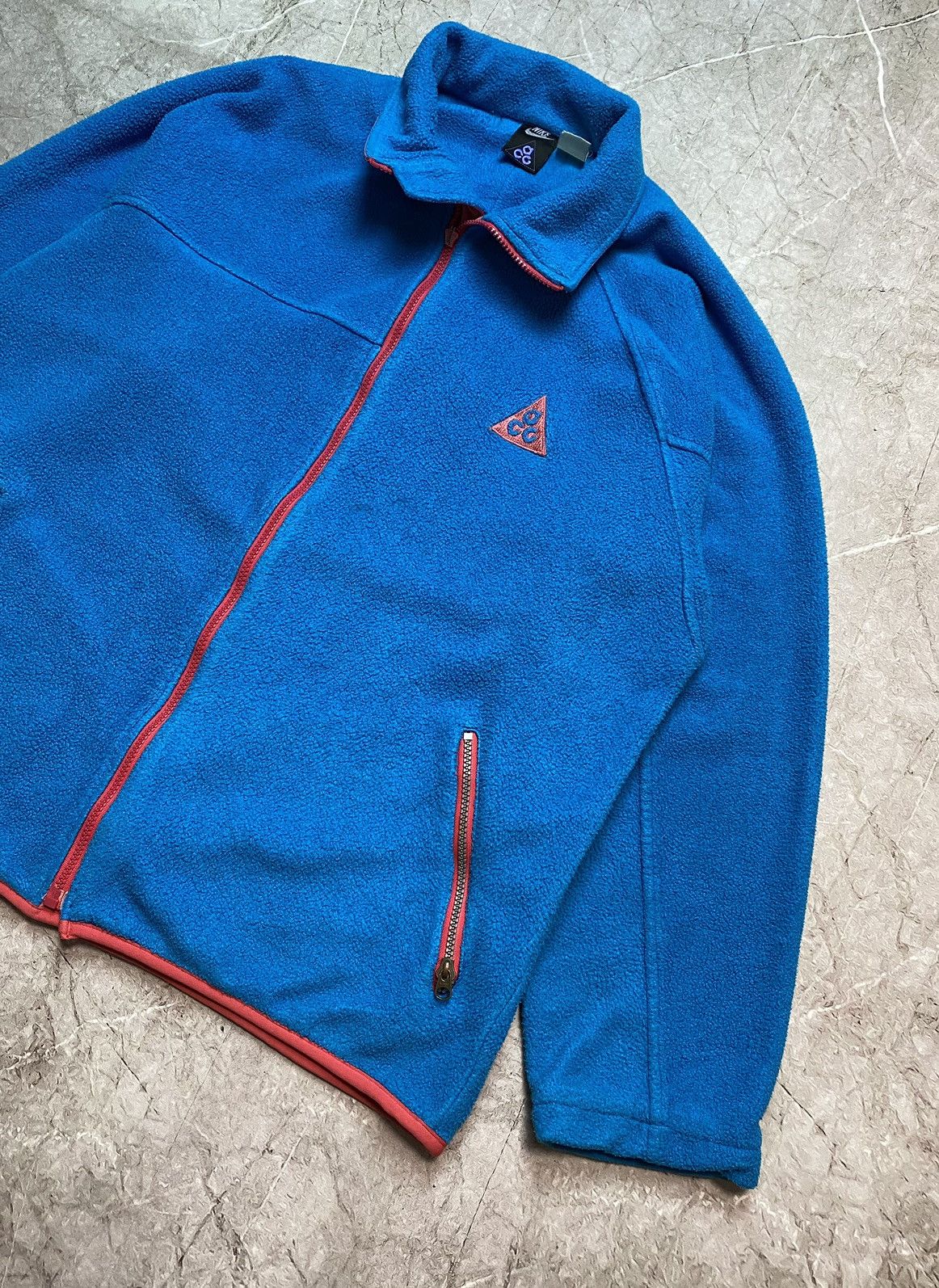 Nike × Nike ACG × Vintage Vintage Nike ACG Fleece Zipper Jacket Size US XL / EU 56 / 4 - 2 Thumbnail
